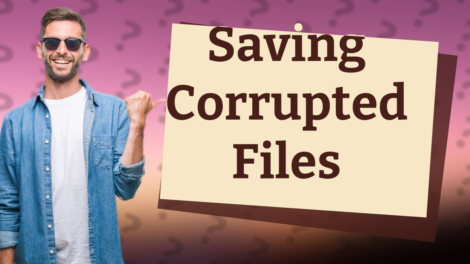 Saving Corrupted Files