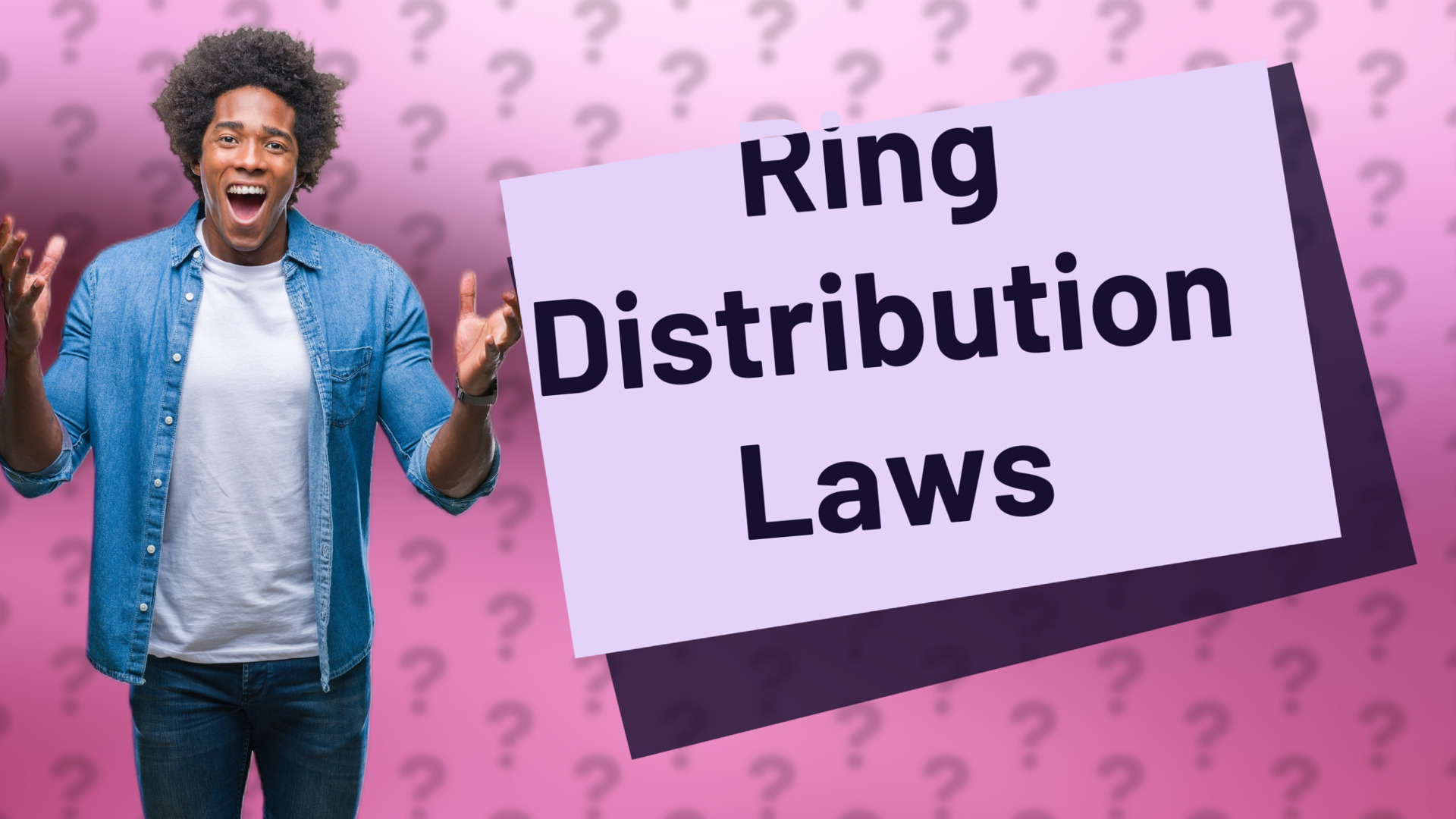 Ring Distribution Laws