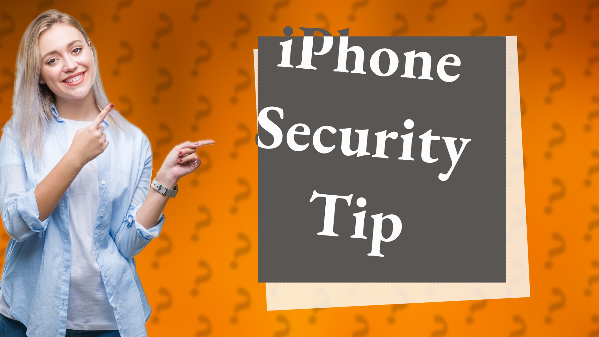 iPhone Security Tip