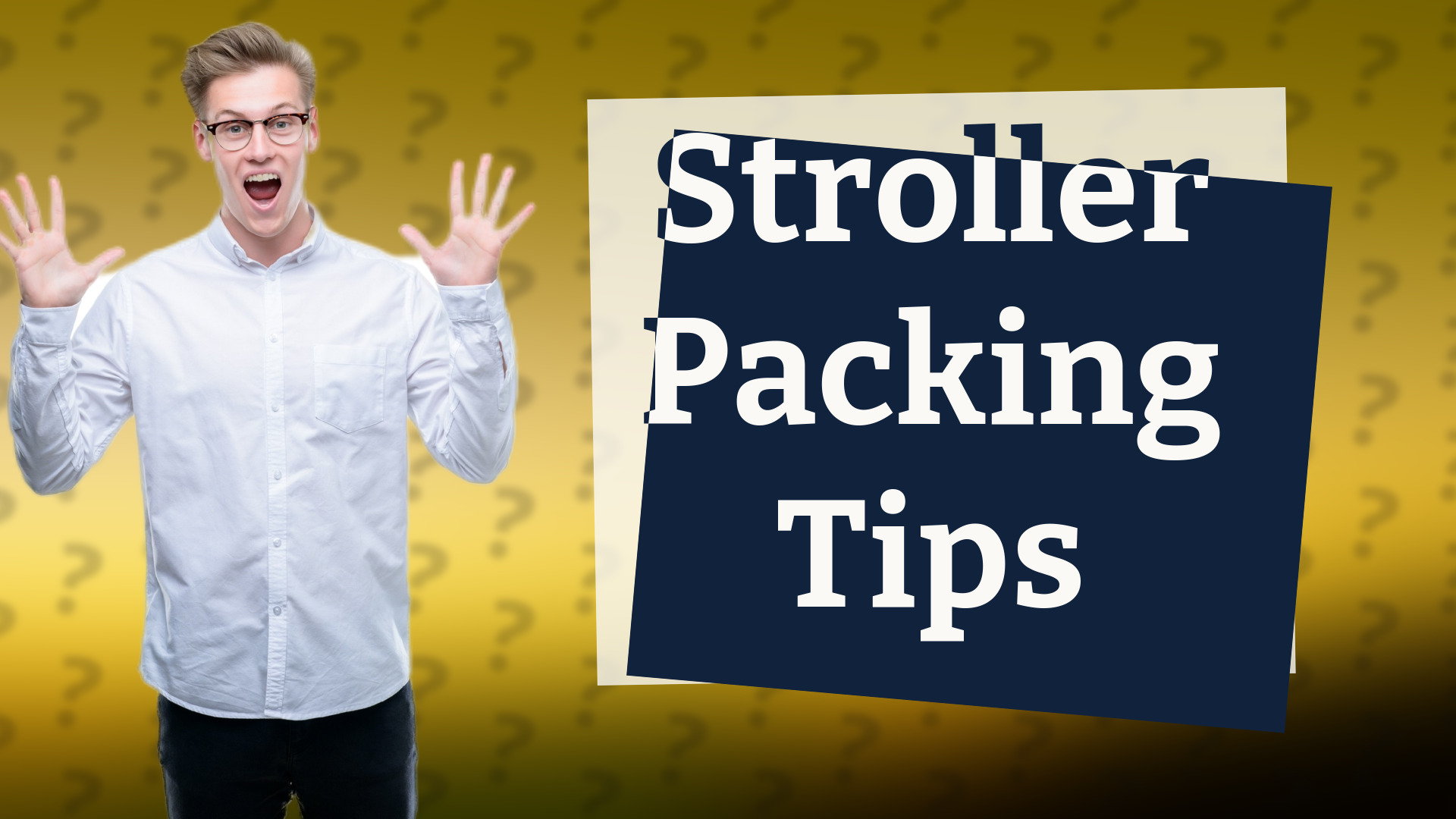 Stroller Packing Tips