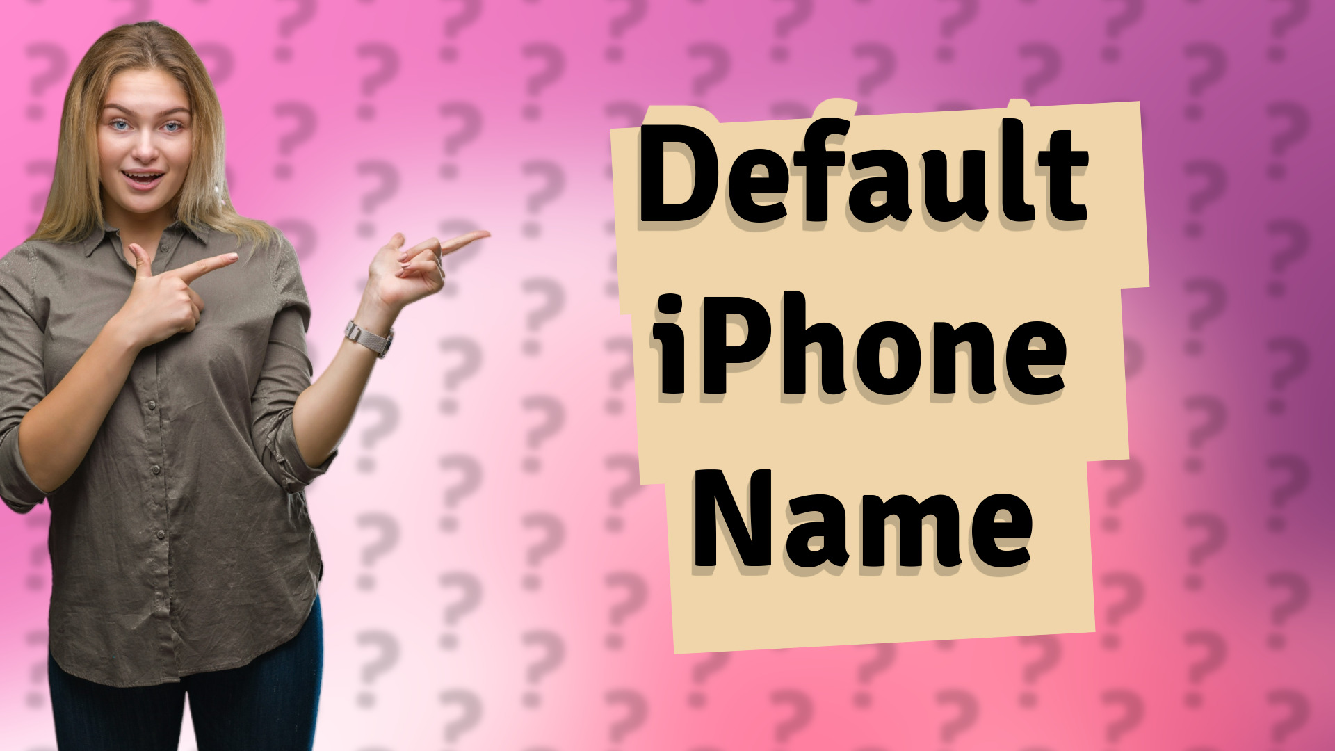Default iPhone Name