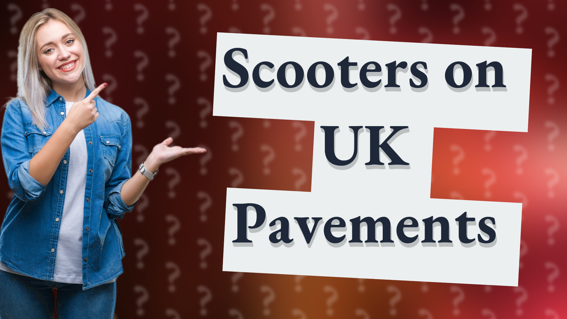 Scooters on UK Pavements