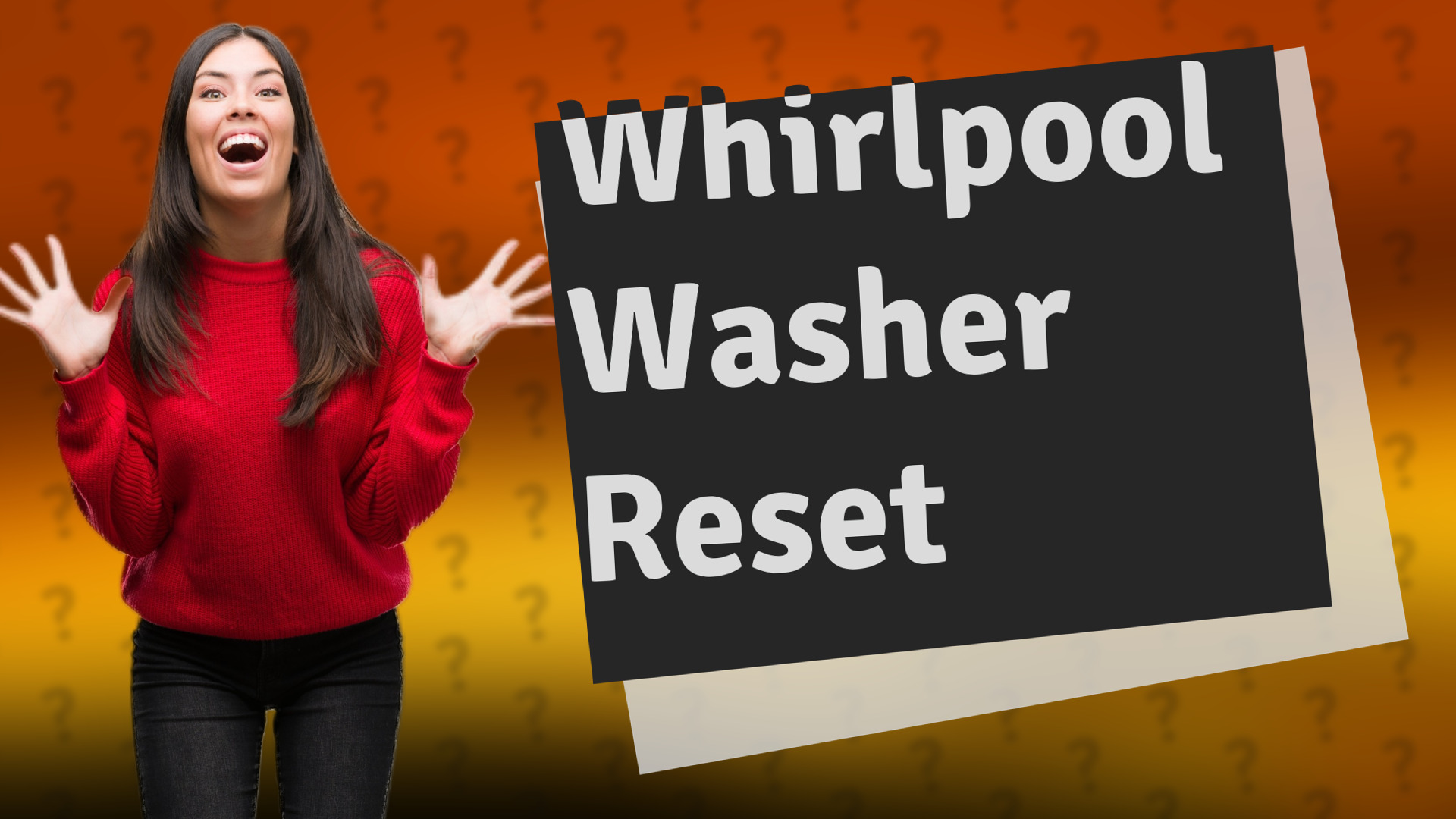 Whirlpool Washer Reset