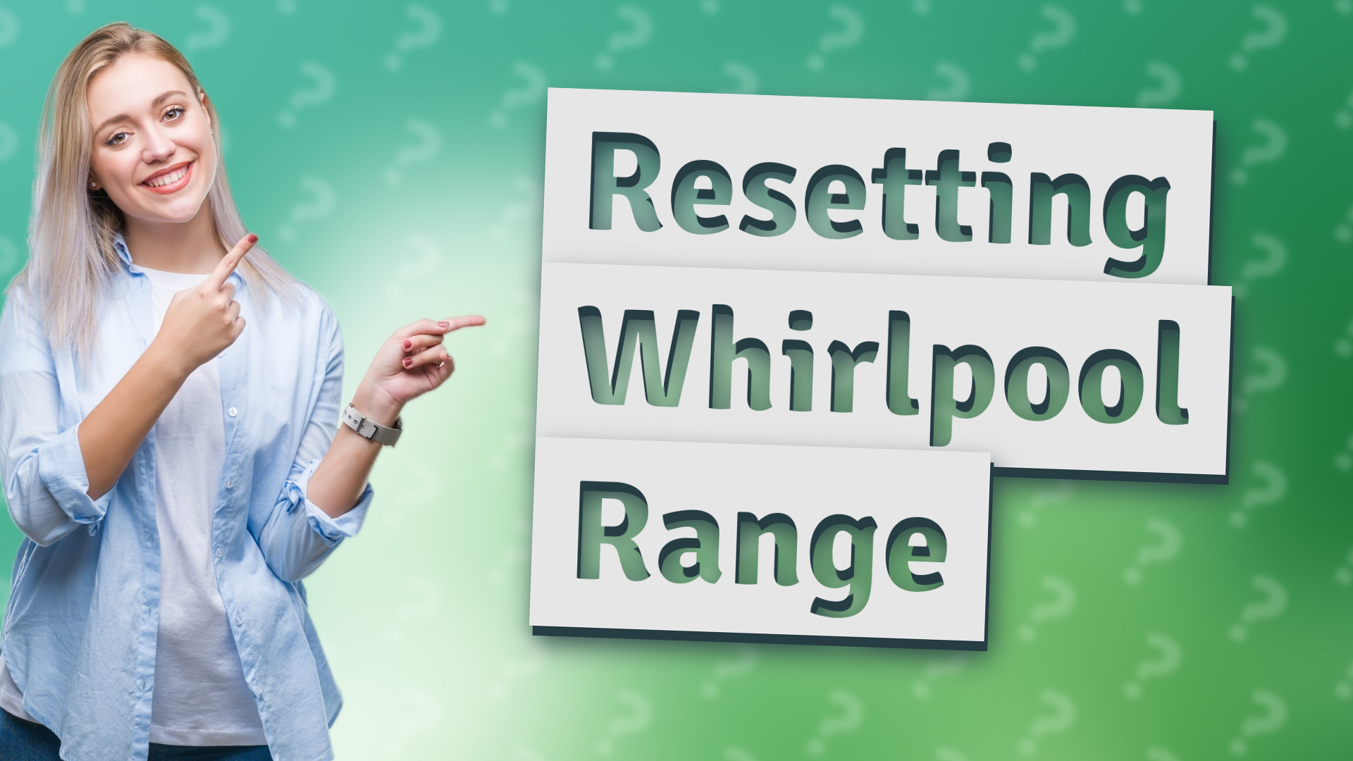 Resetting Whirlpool Range