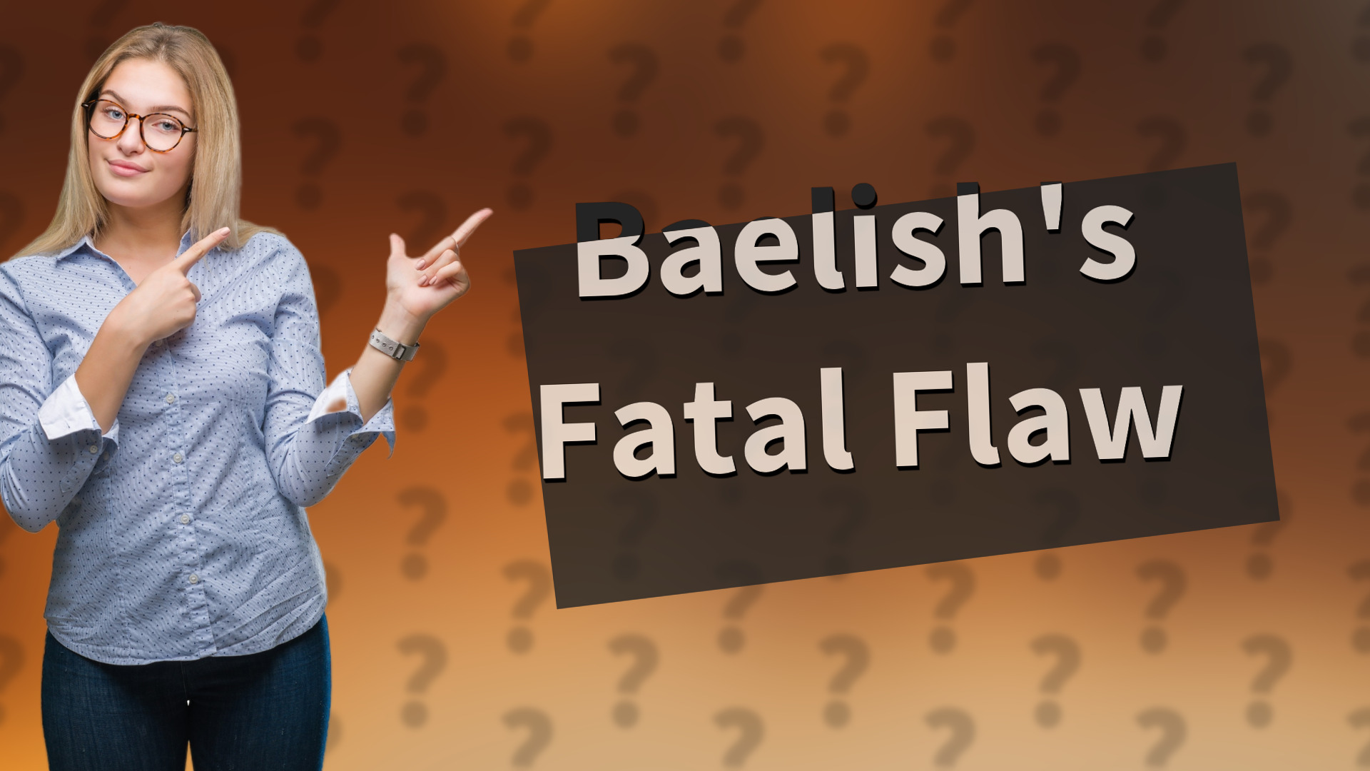 Baelish's Fatal Flaw