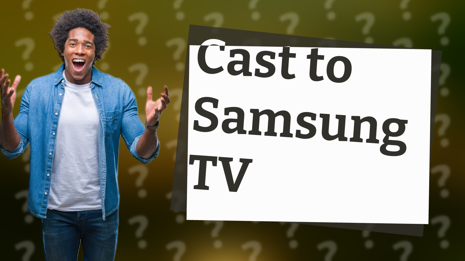 Cast to Samsung TV
