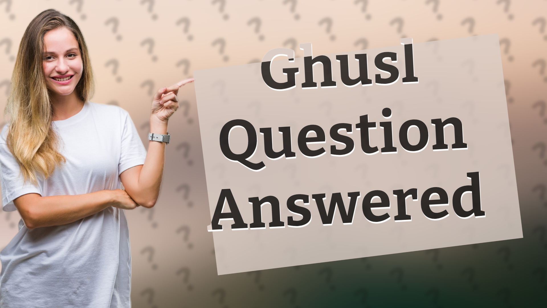 Ghusl Question Answered