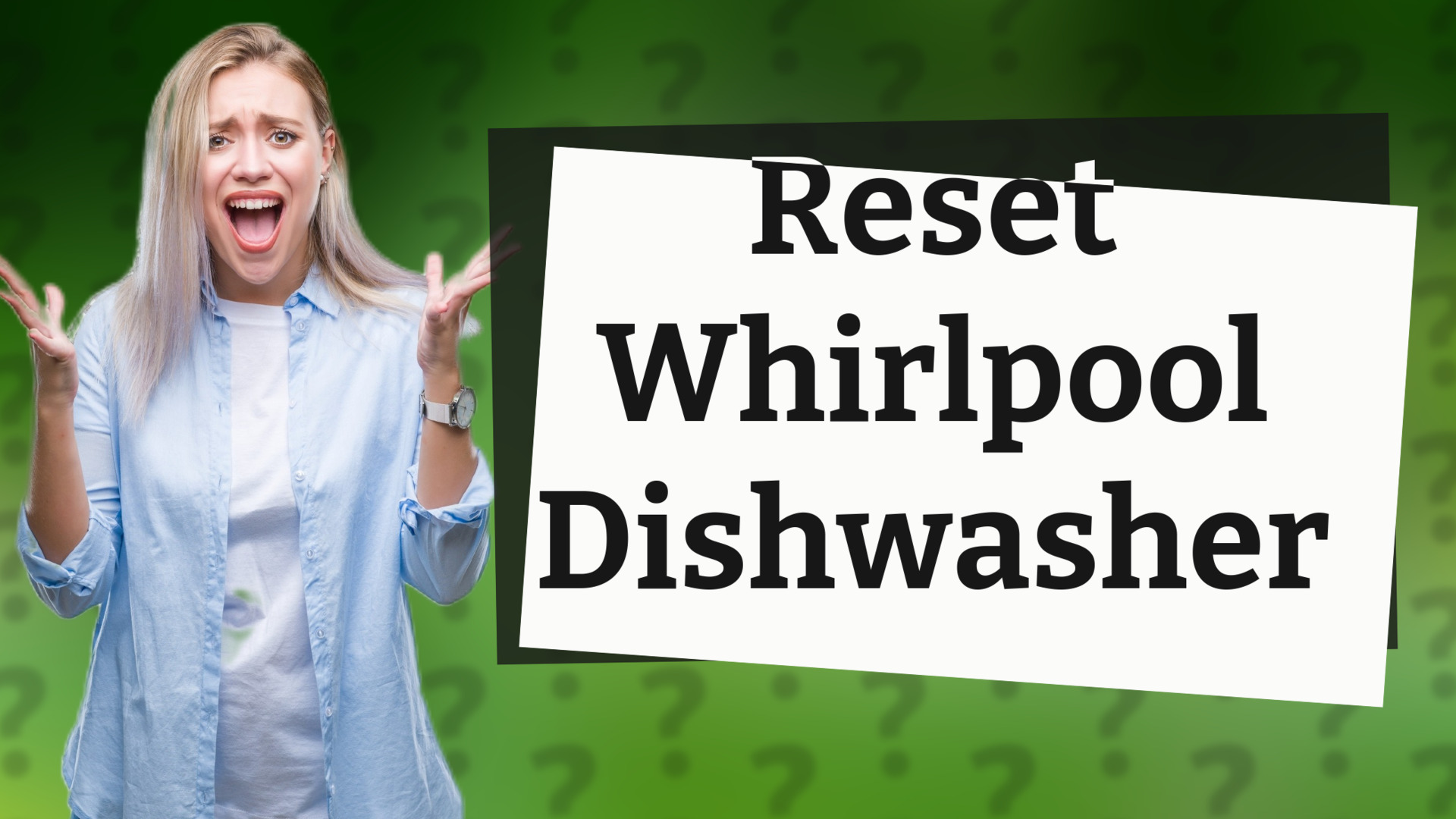 Reset Whirlpool Dishwasher