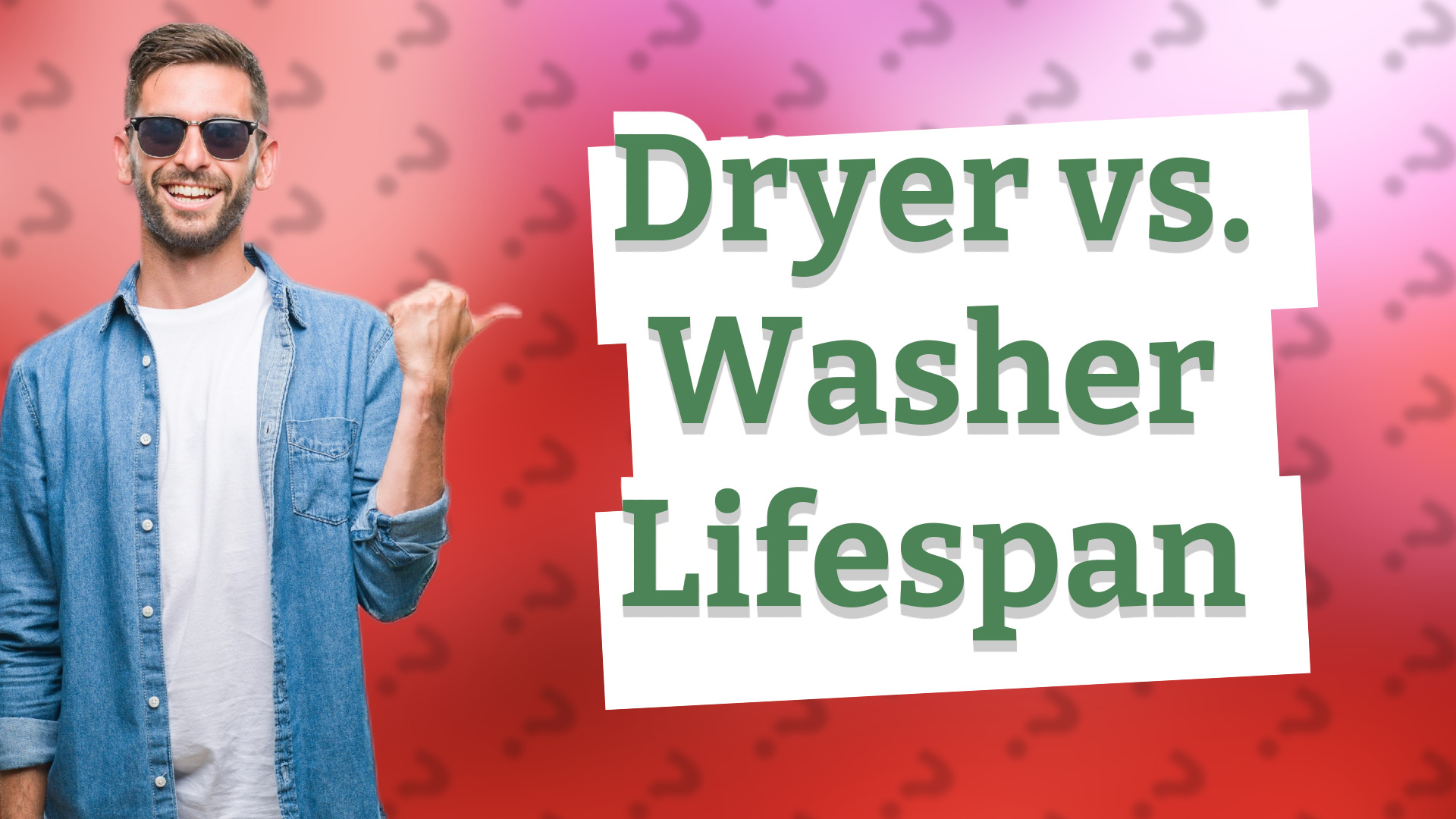 Dryer vs. Washer Lifespan