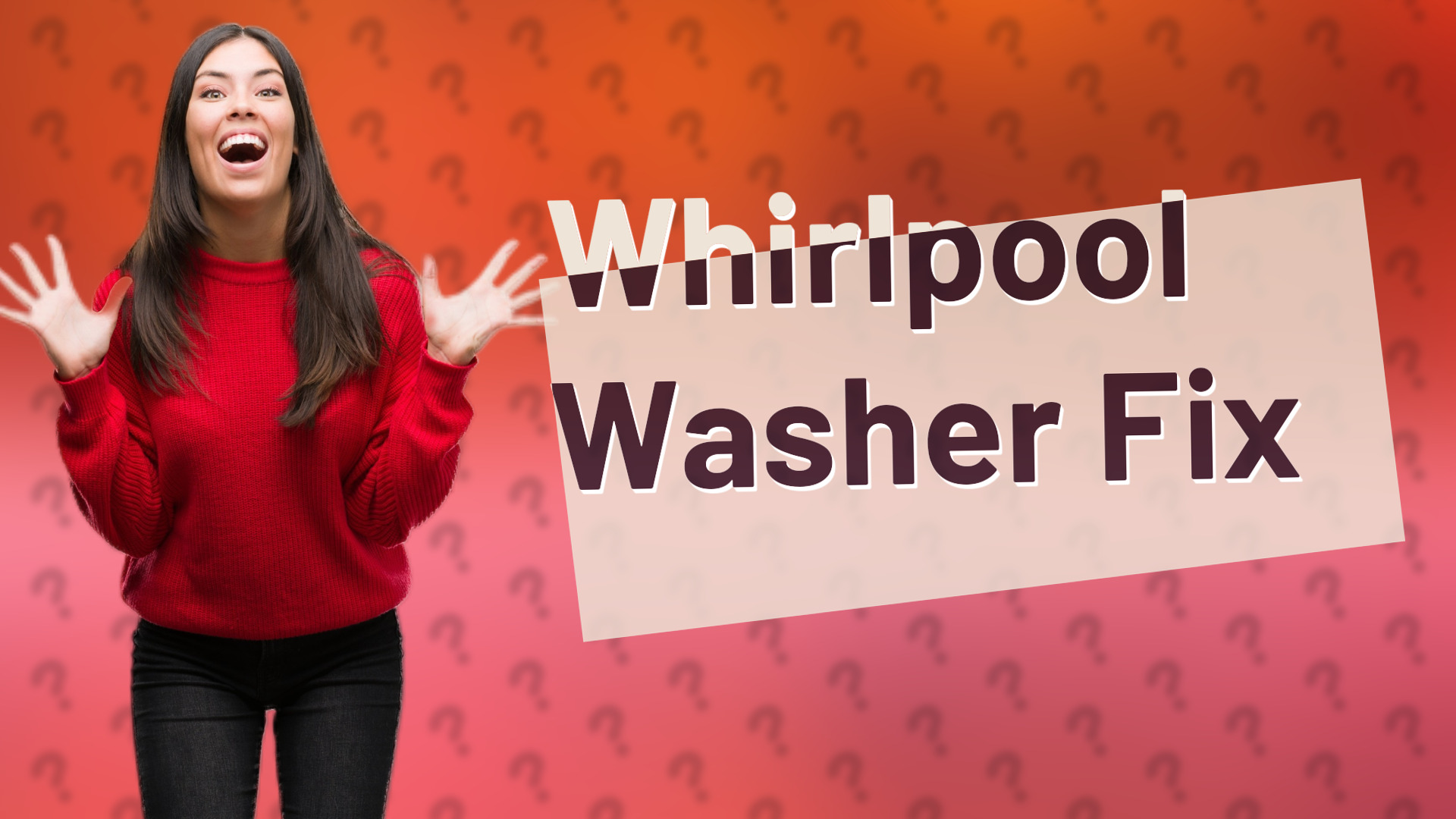 Whirlpool Washer Fix