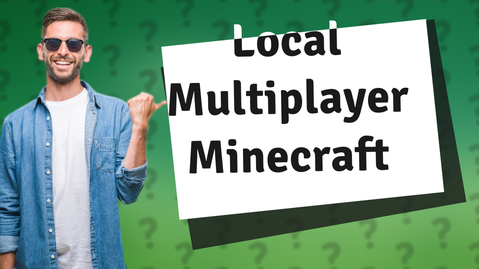 Local Multiplayer Minecraft
