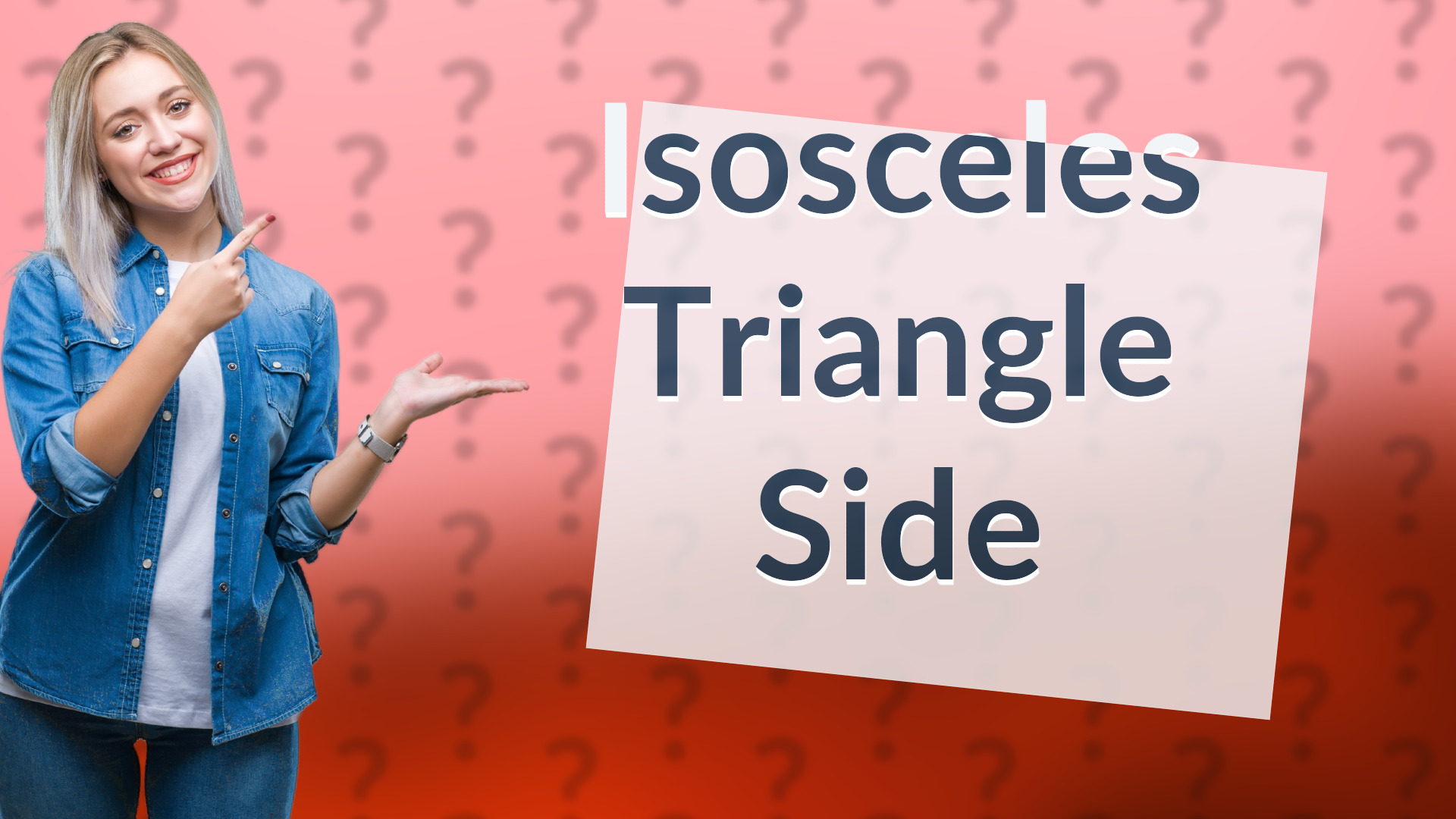 Isosceles Triangle Side