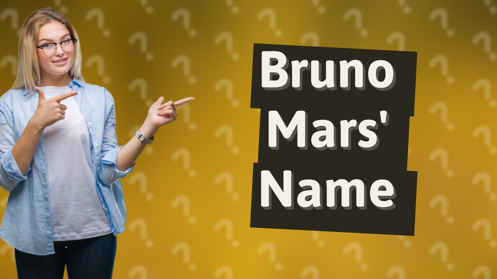 Bruno Mars' Name