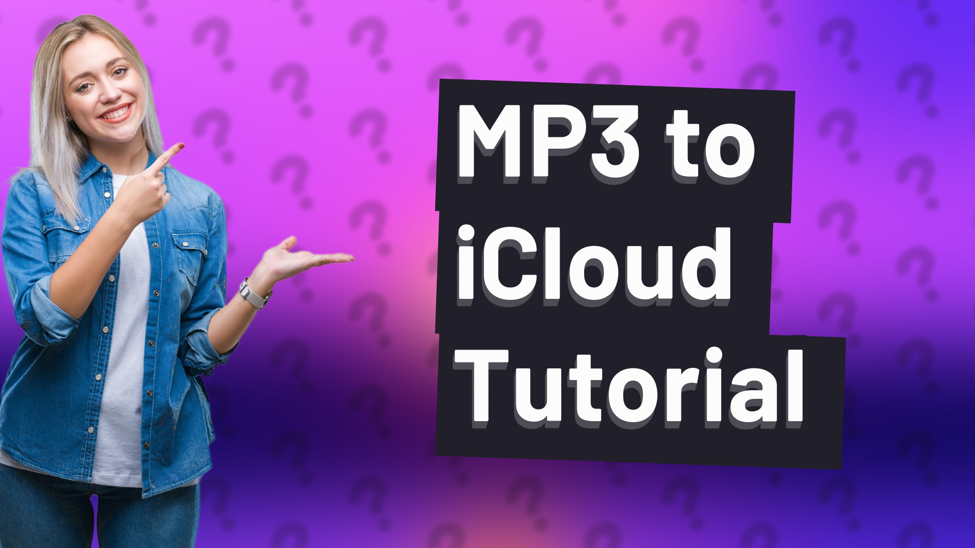 MP3 to iCloud Tutorial