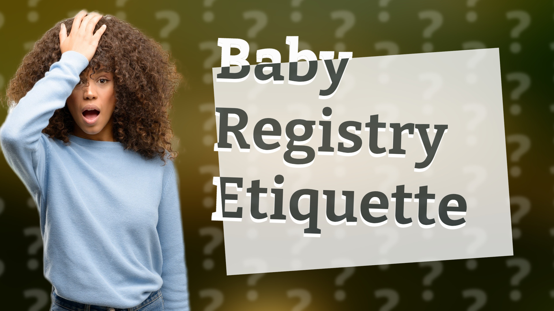 Baby Registry Etiquette