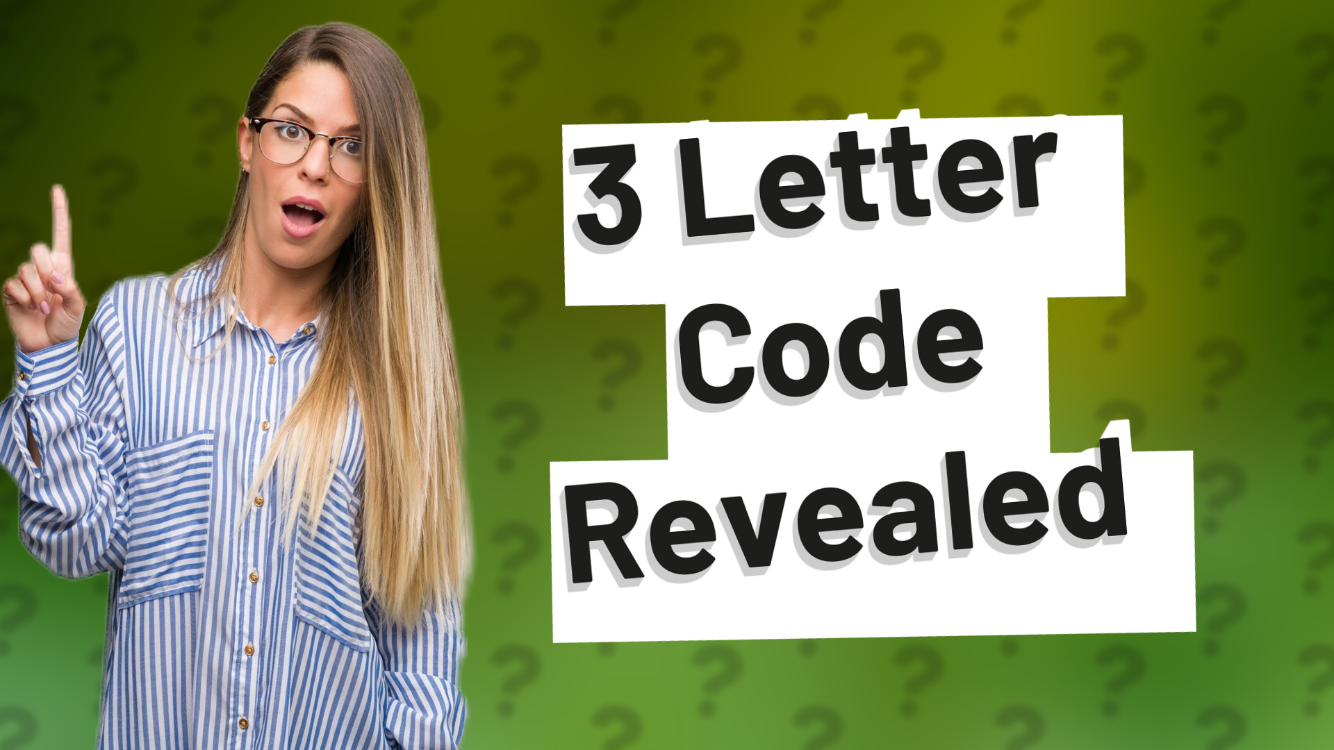 3 Letter Code Revealed