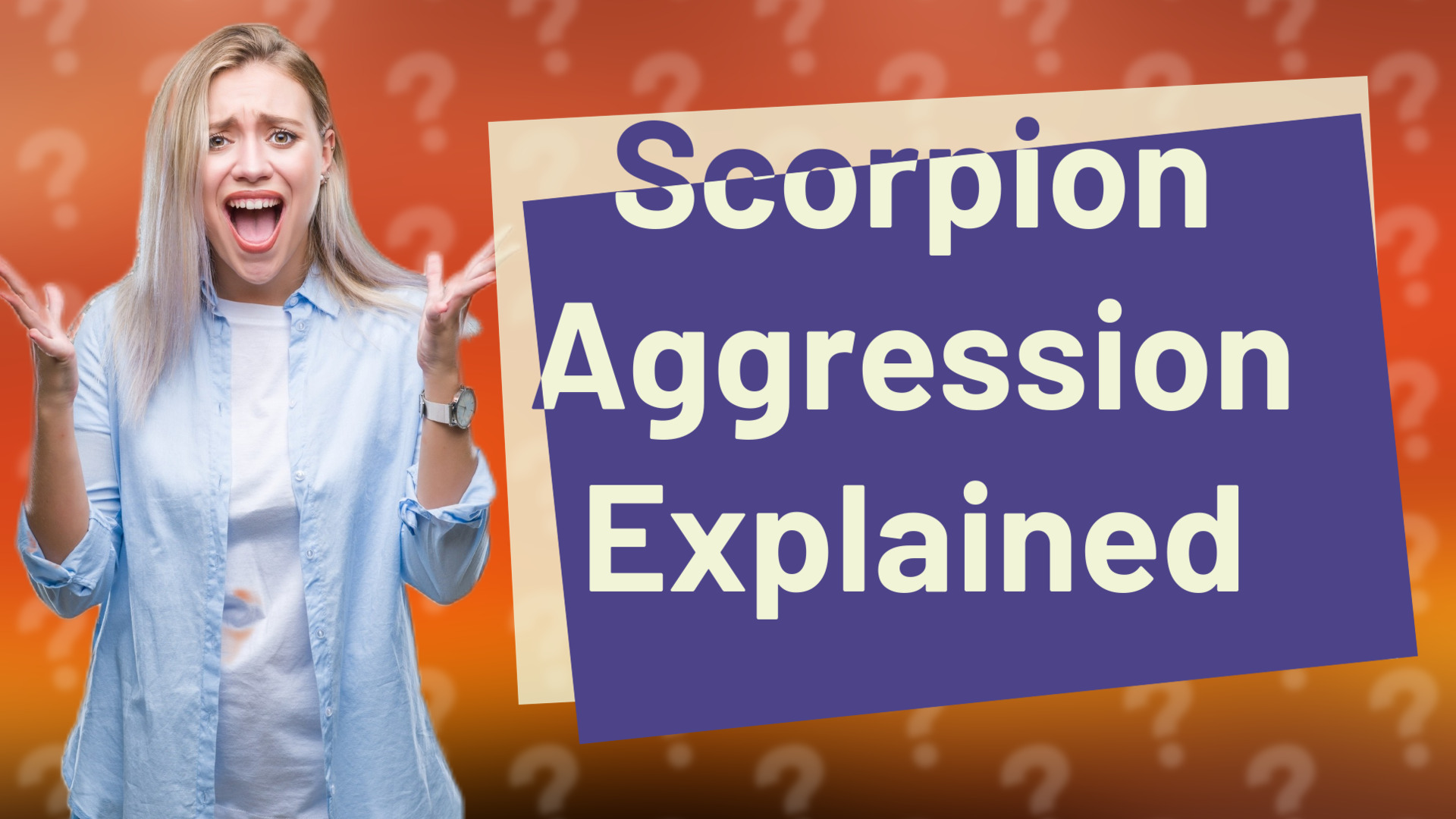 Scorpion Aggression Explained