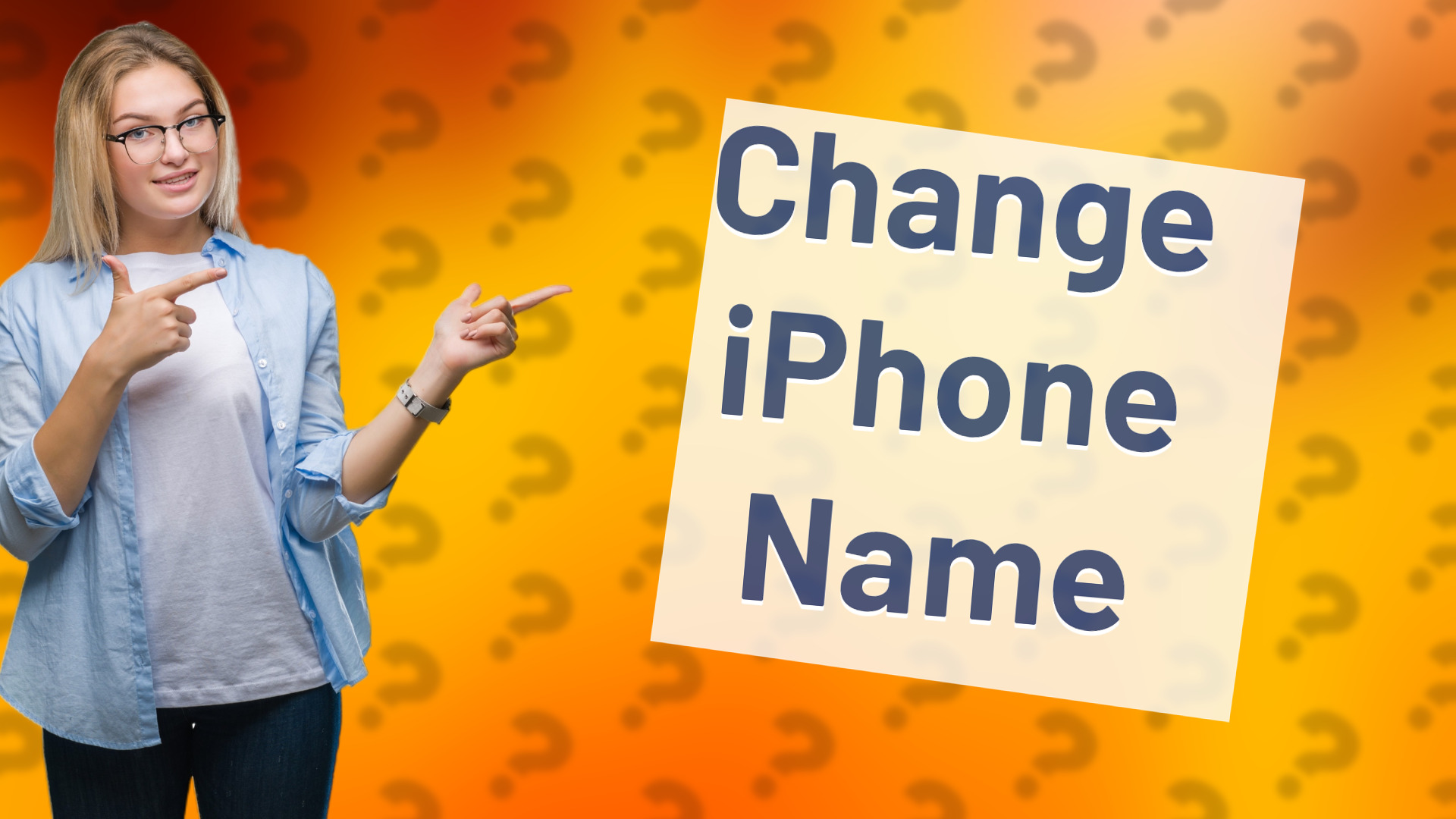 Change iPhone Name