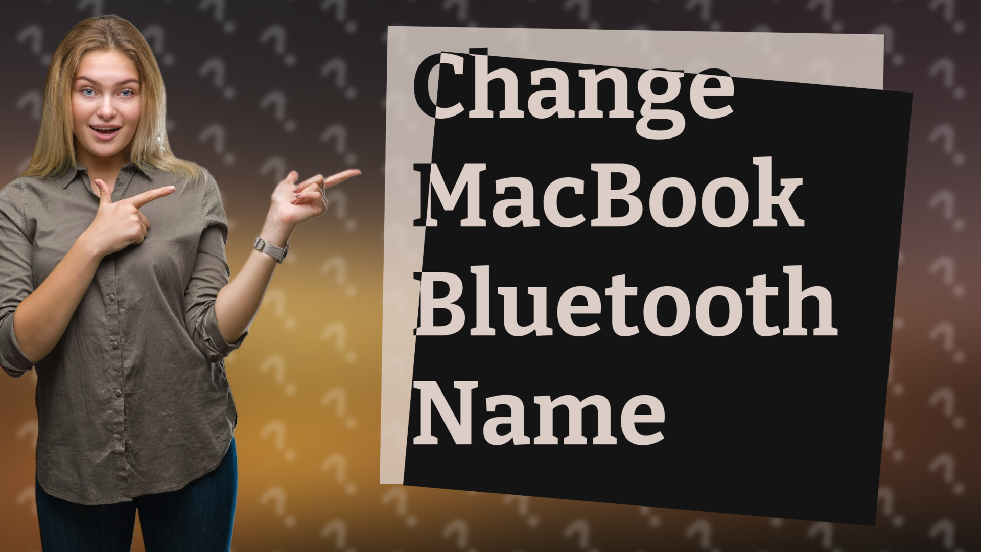 Change MacBook Bluetooth Name