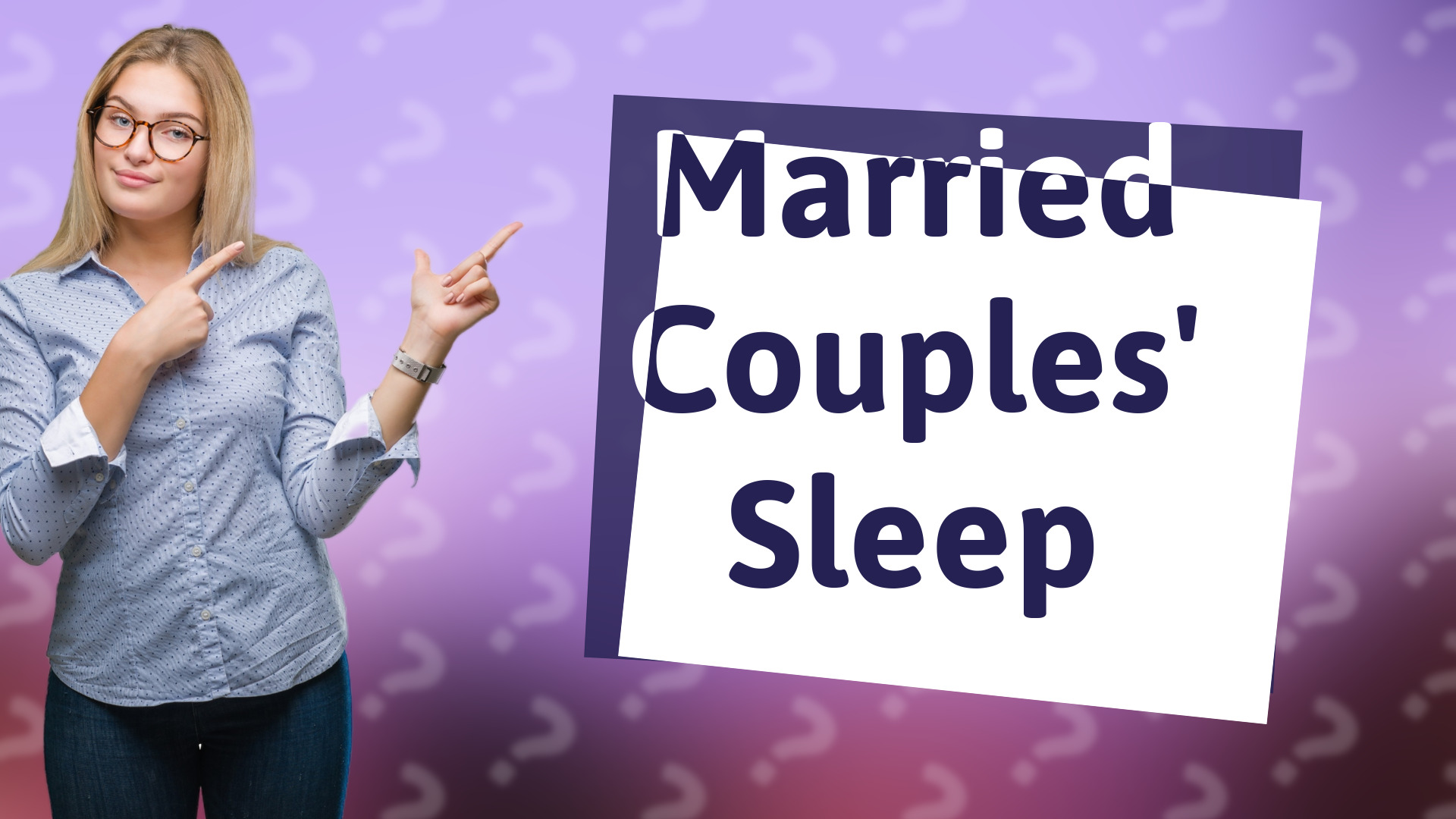 Married Couples' Sleep