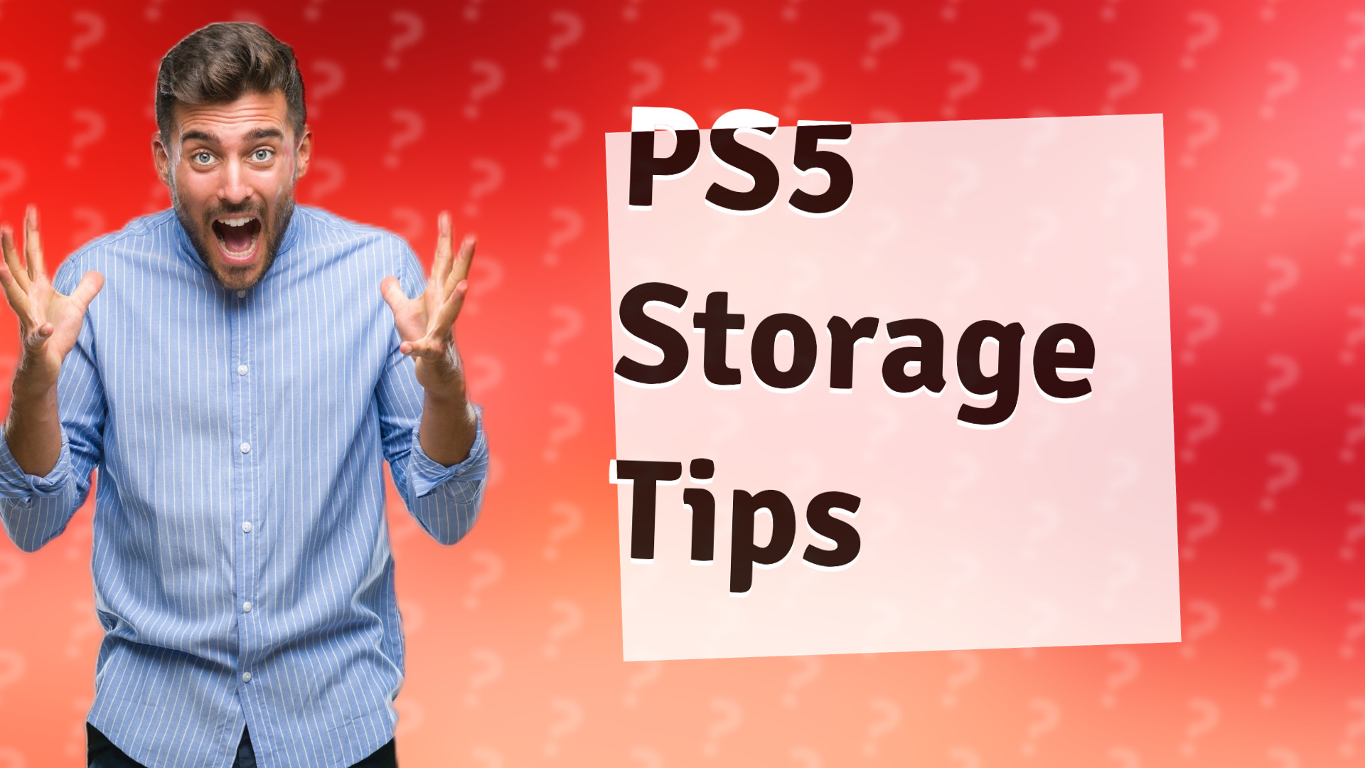 PS5 Storage Tips