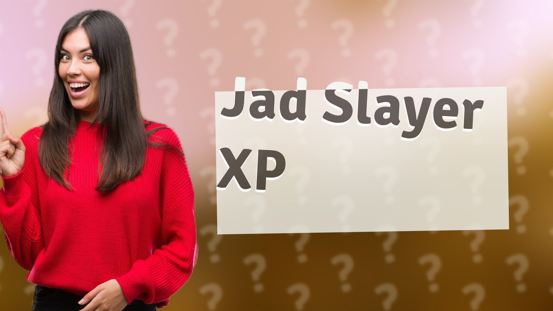 Jad Slayer XP