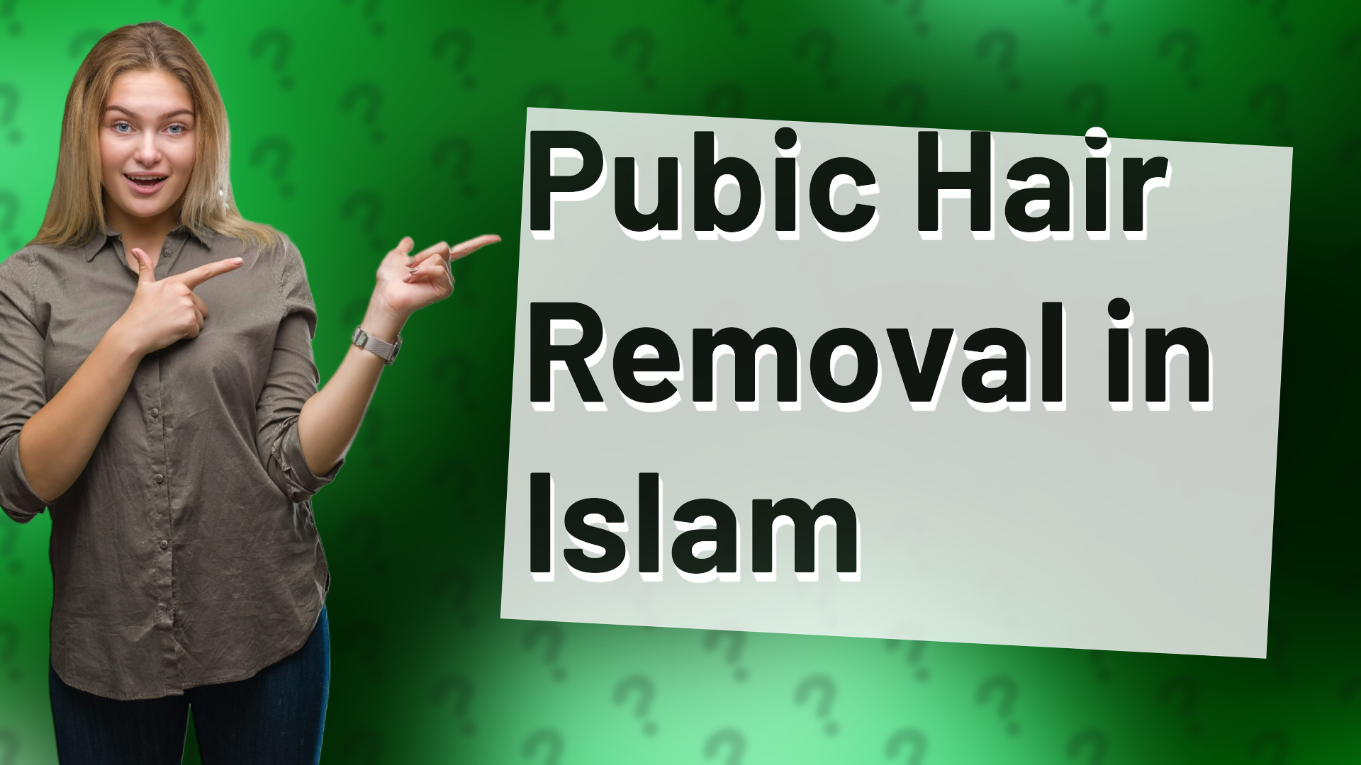 Pubic Hair Removal in Islam