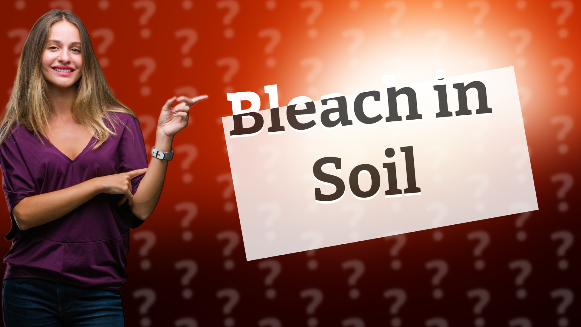 Bleach in Soil