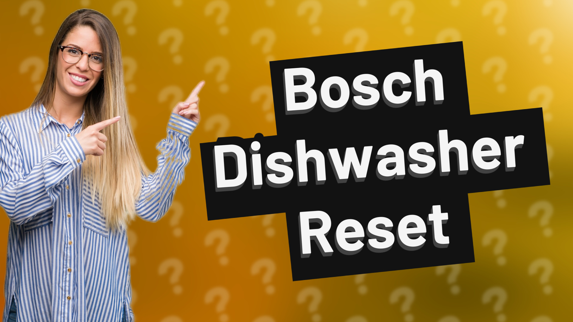 Bosch Dishwasher Reset