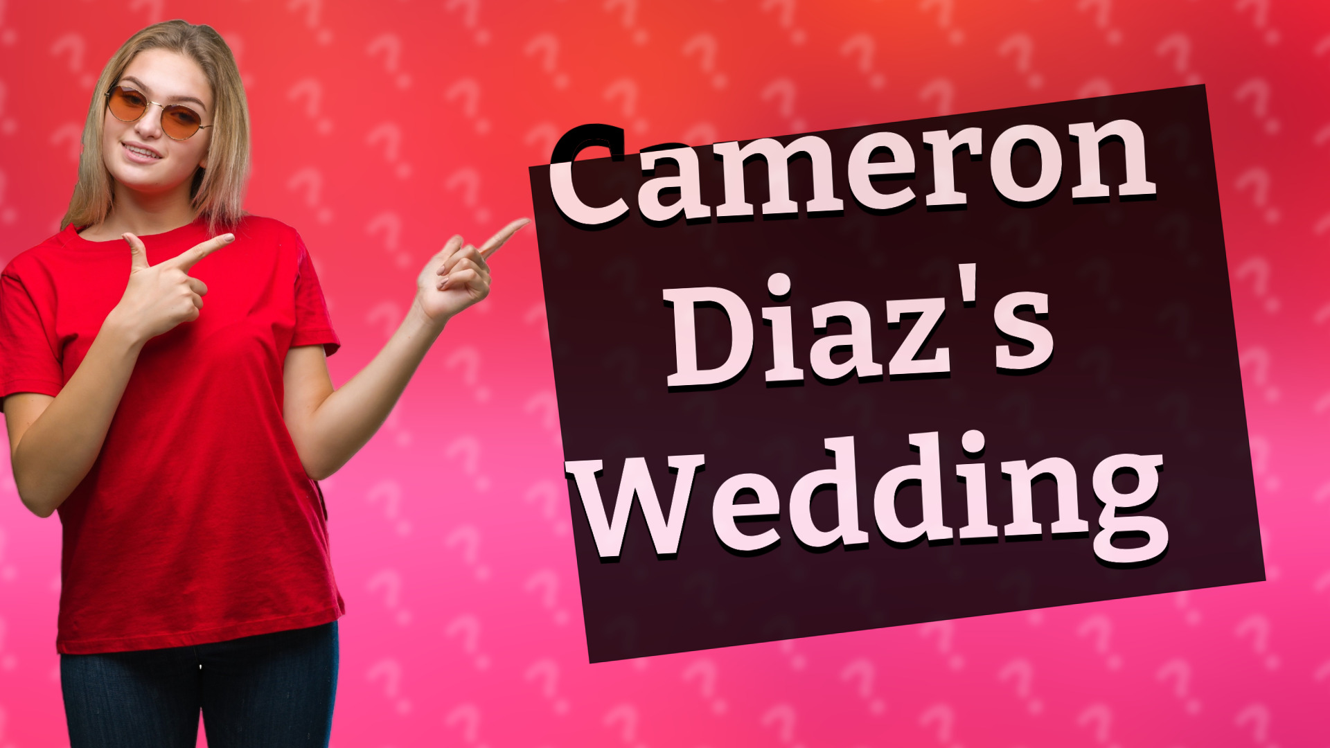 Cameron Diaz's Wedding