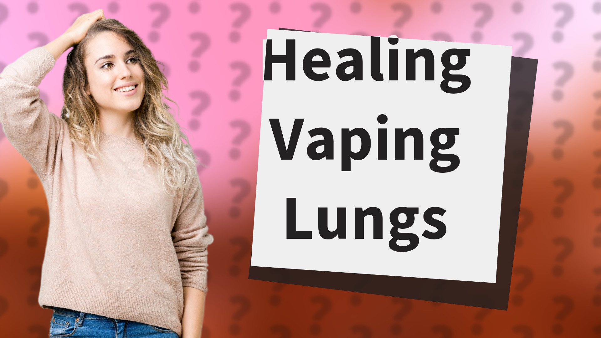 Healing Vaping Lungs