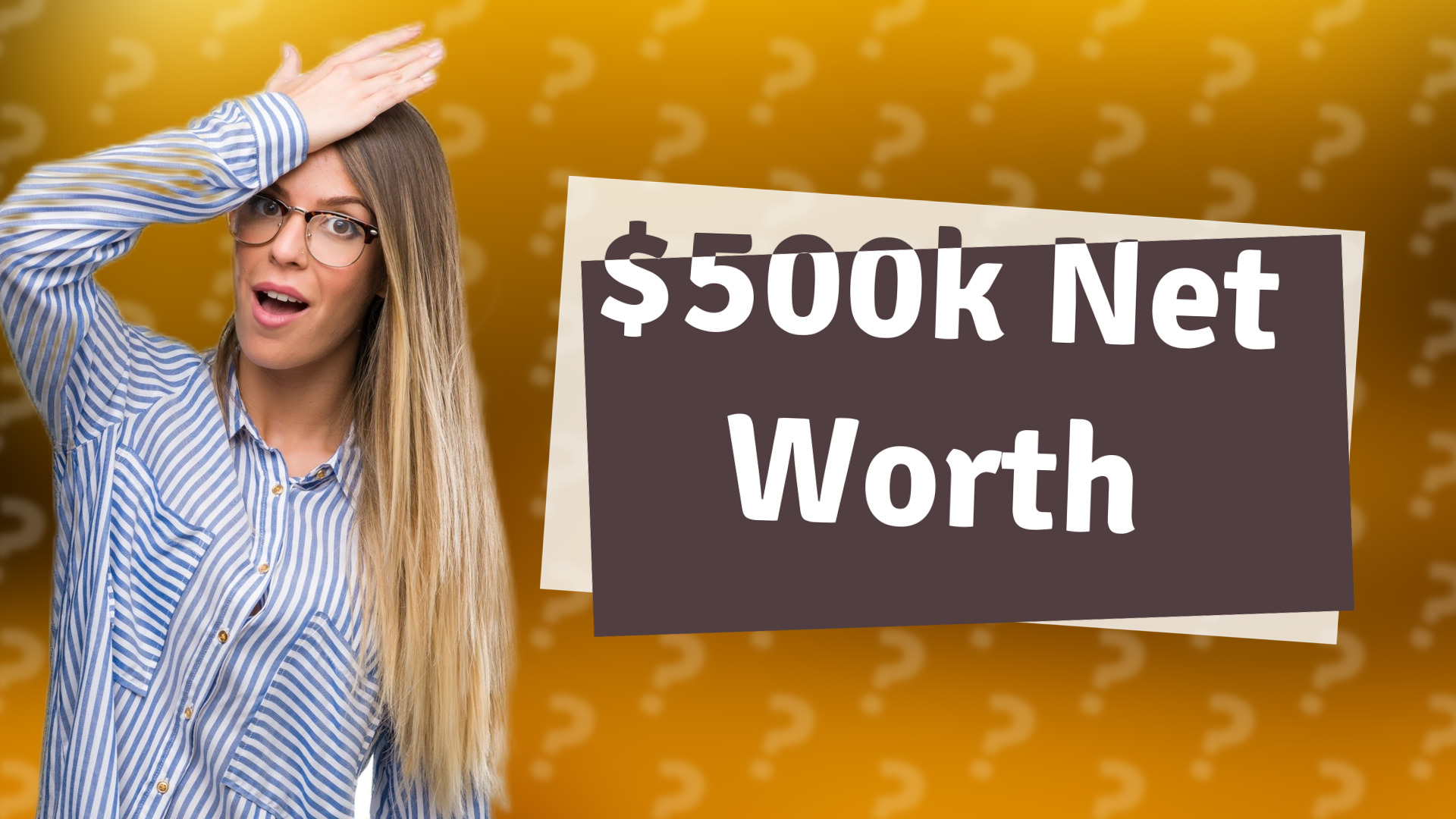 $500k Net Worth