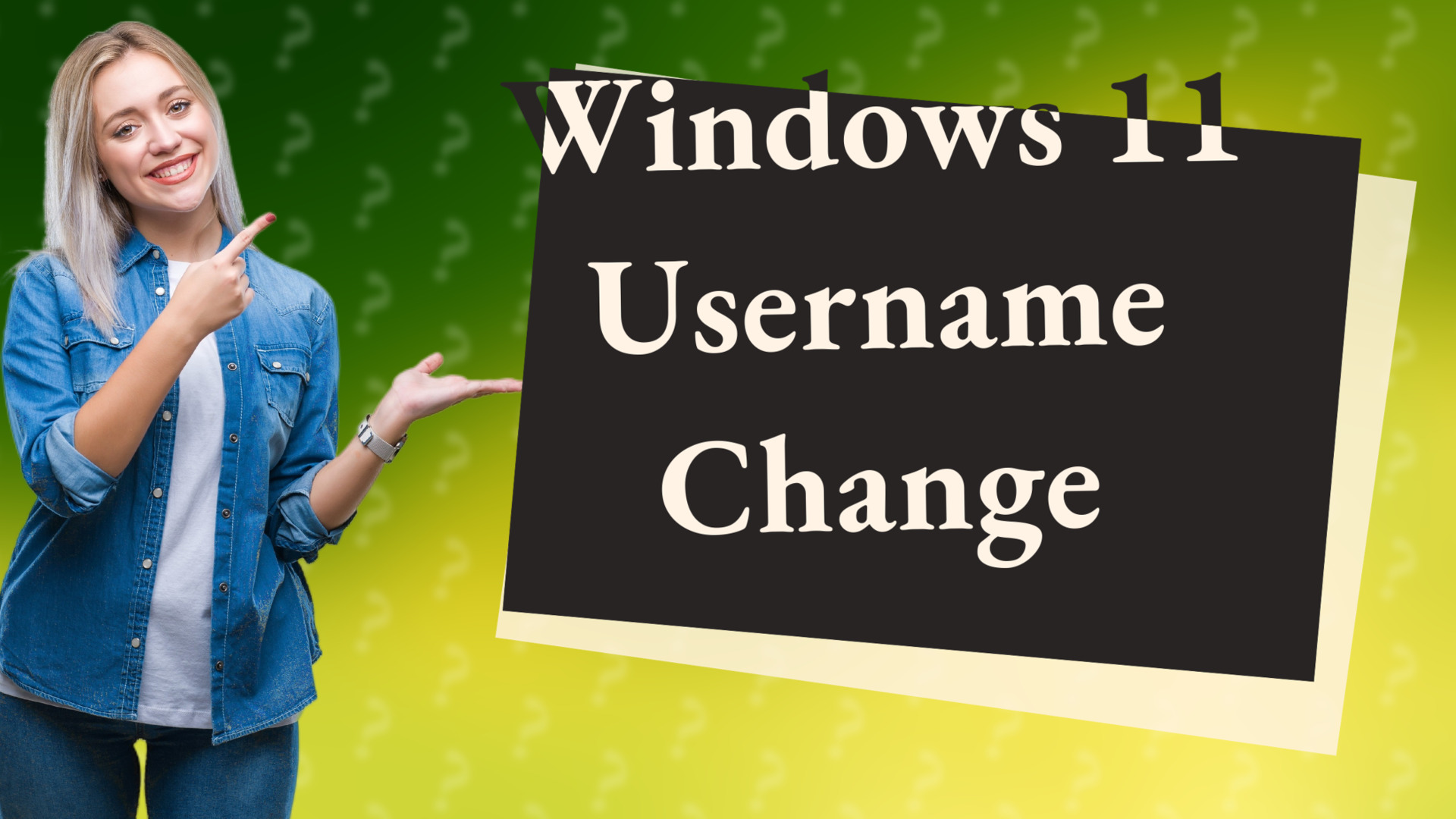 Windows 11 Username Change