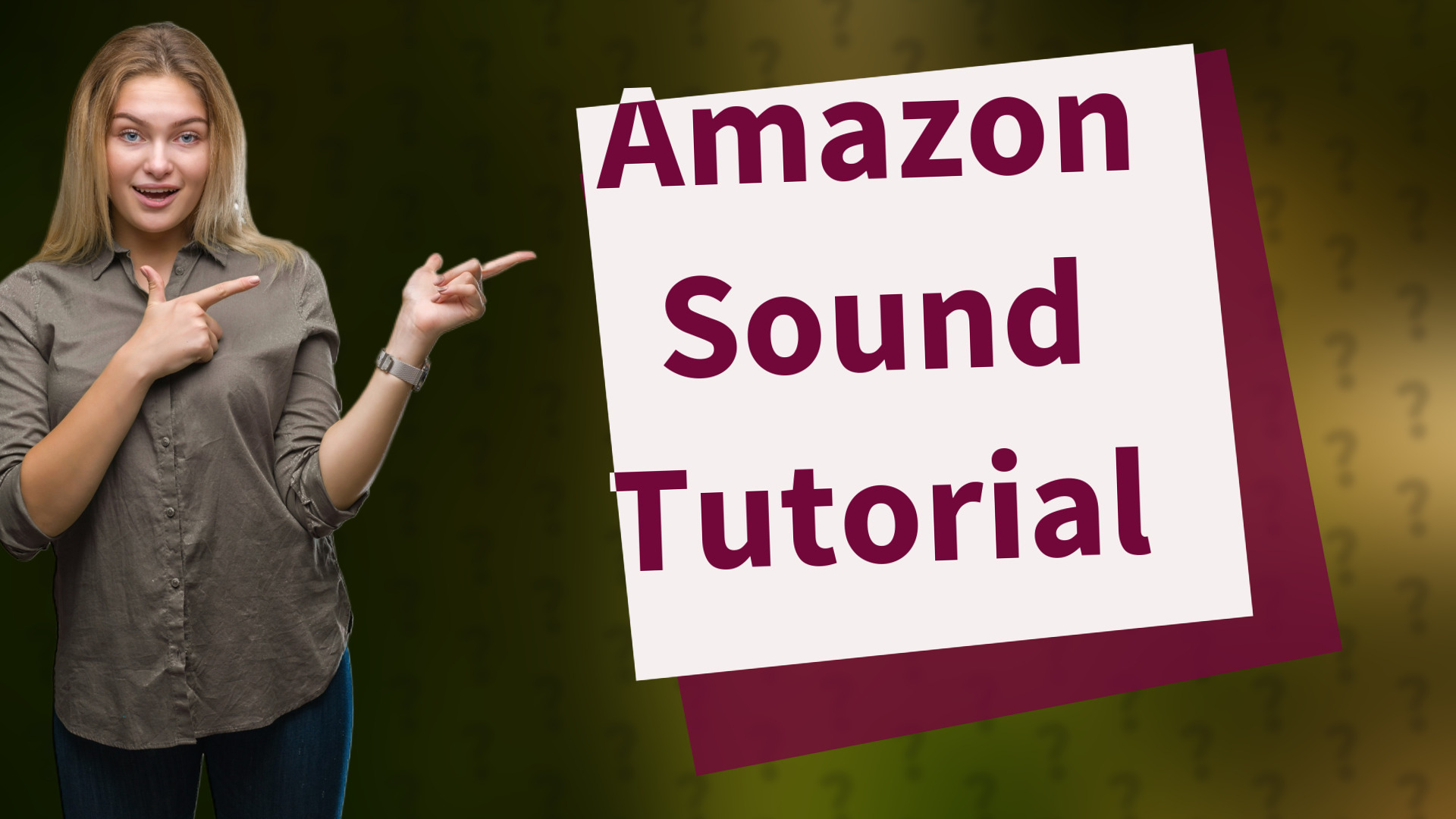 Amazon Sound Tutorial