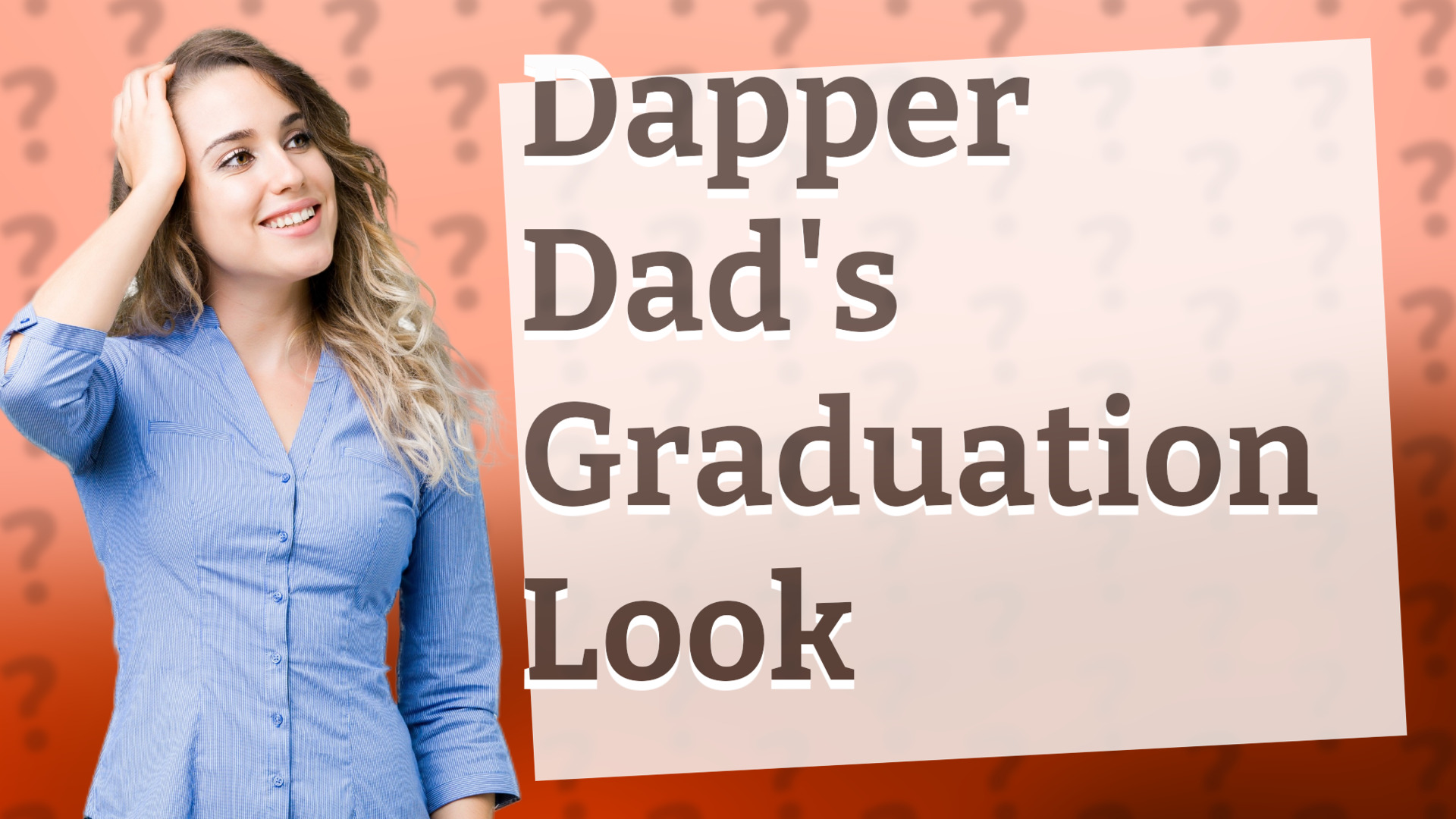 Dapper Dad's Graduation Look
