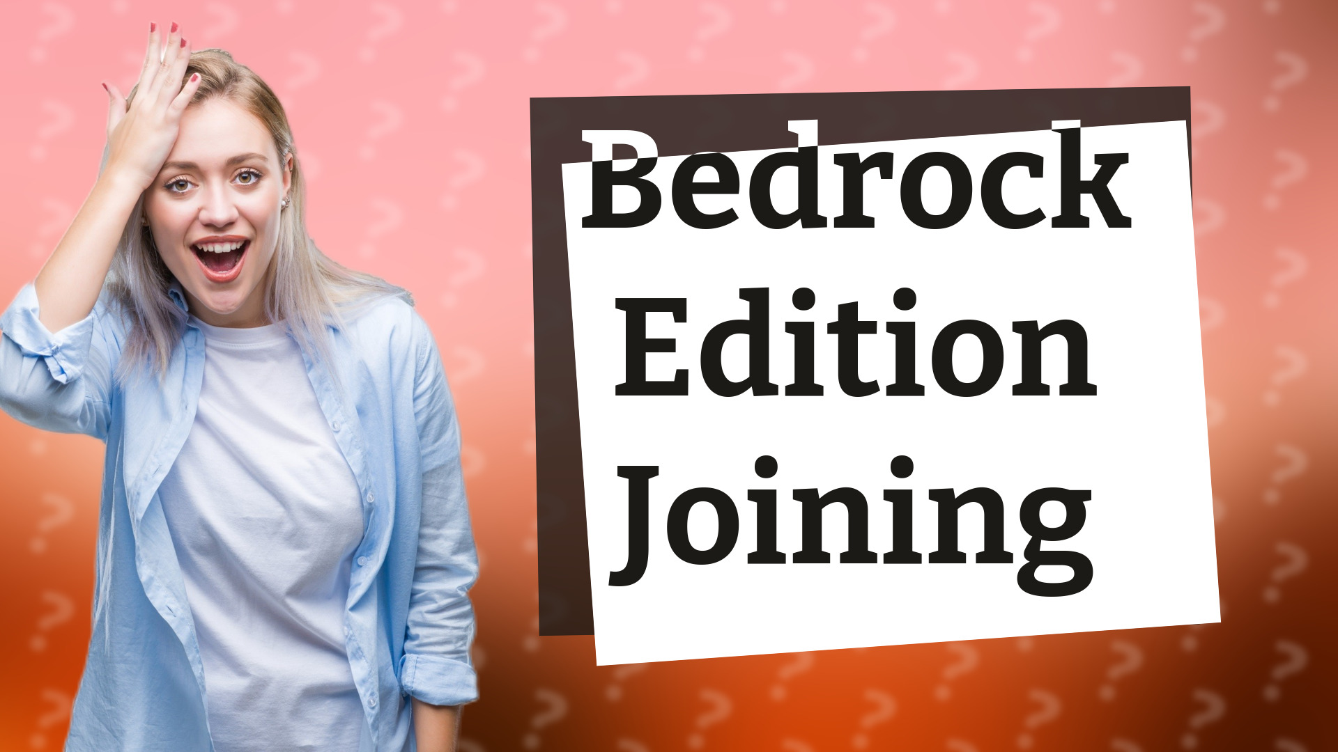 Bedrock Edition Joining