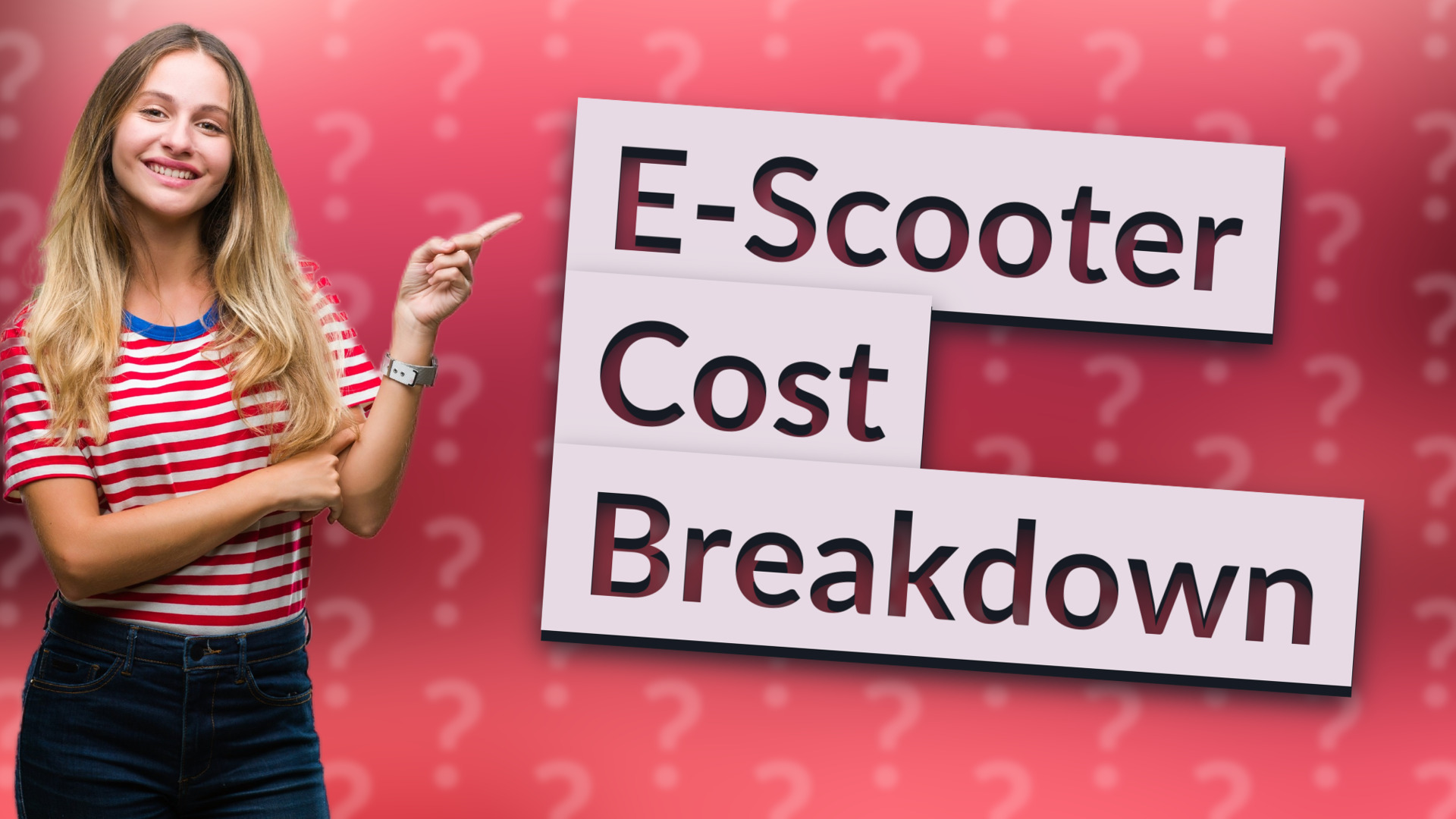 E-Scooter Cost Breakdown