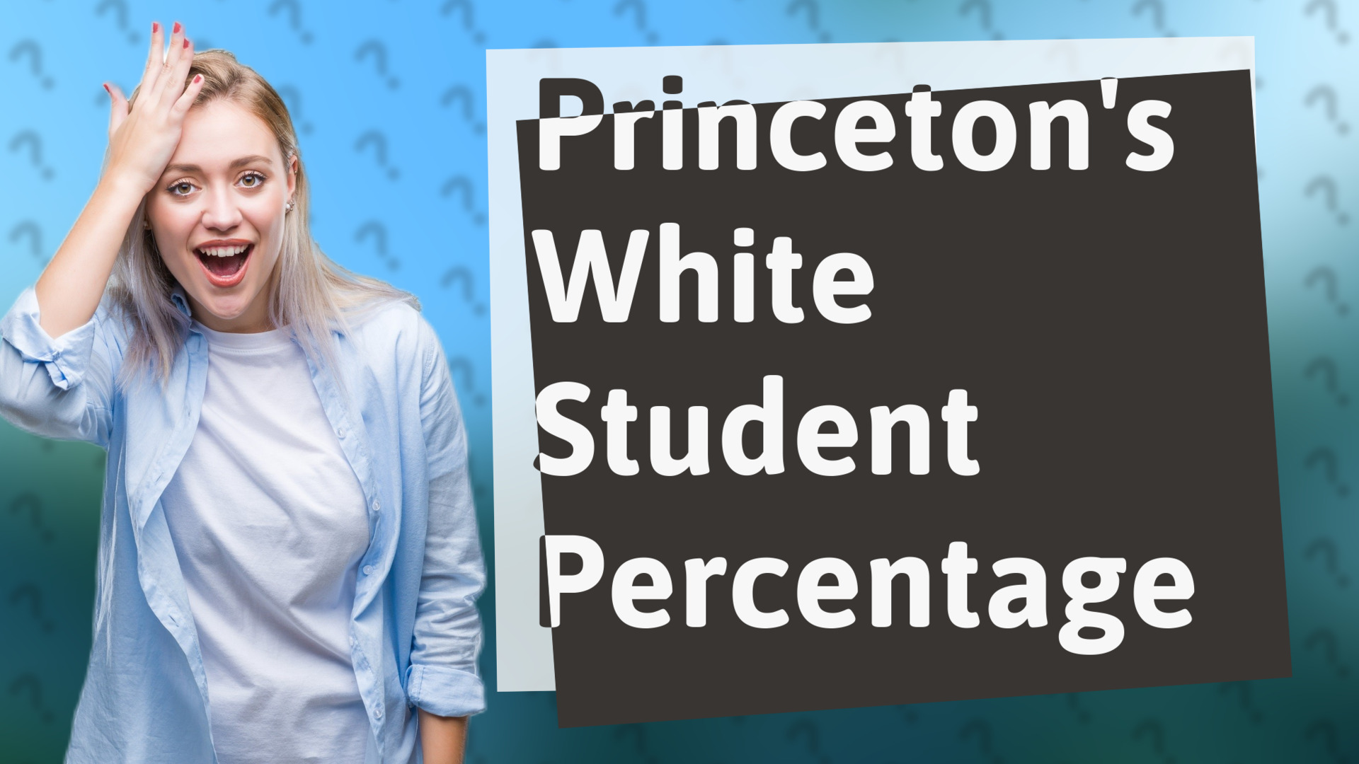 Princeton's White Student Percentage