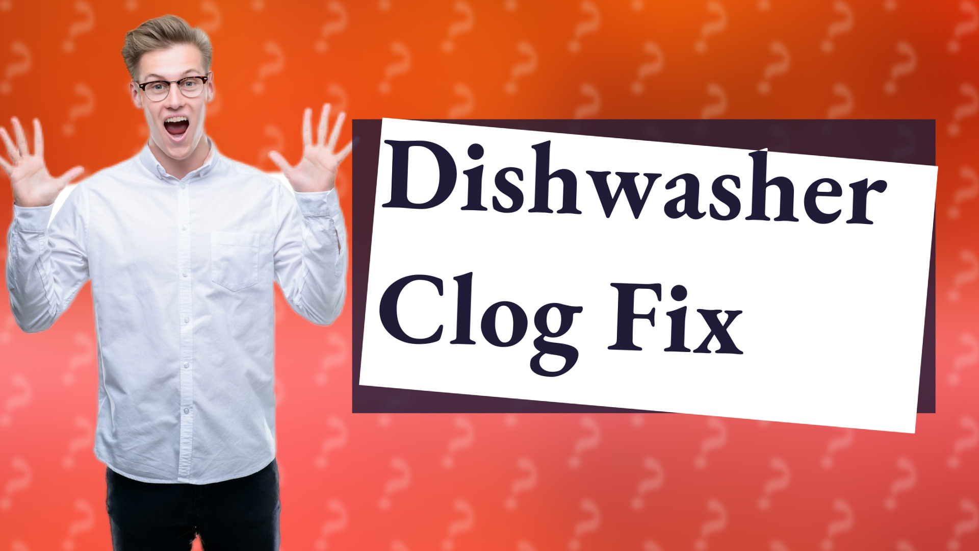 Dishwasher Clog Fix