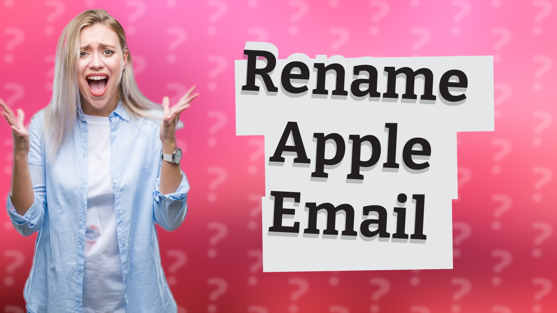Rename Apple Email