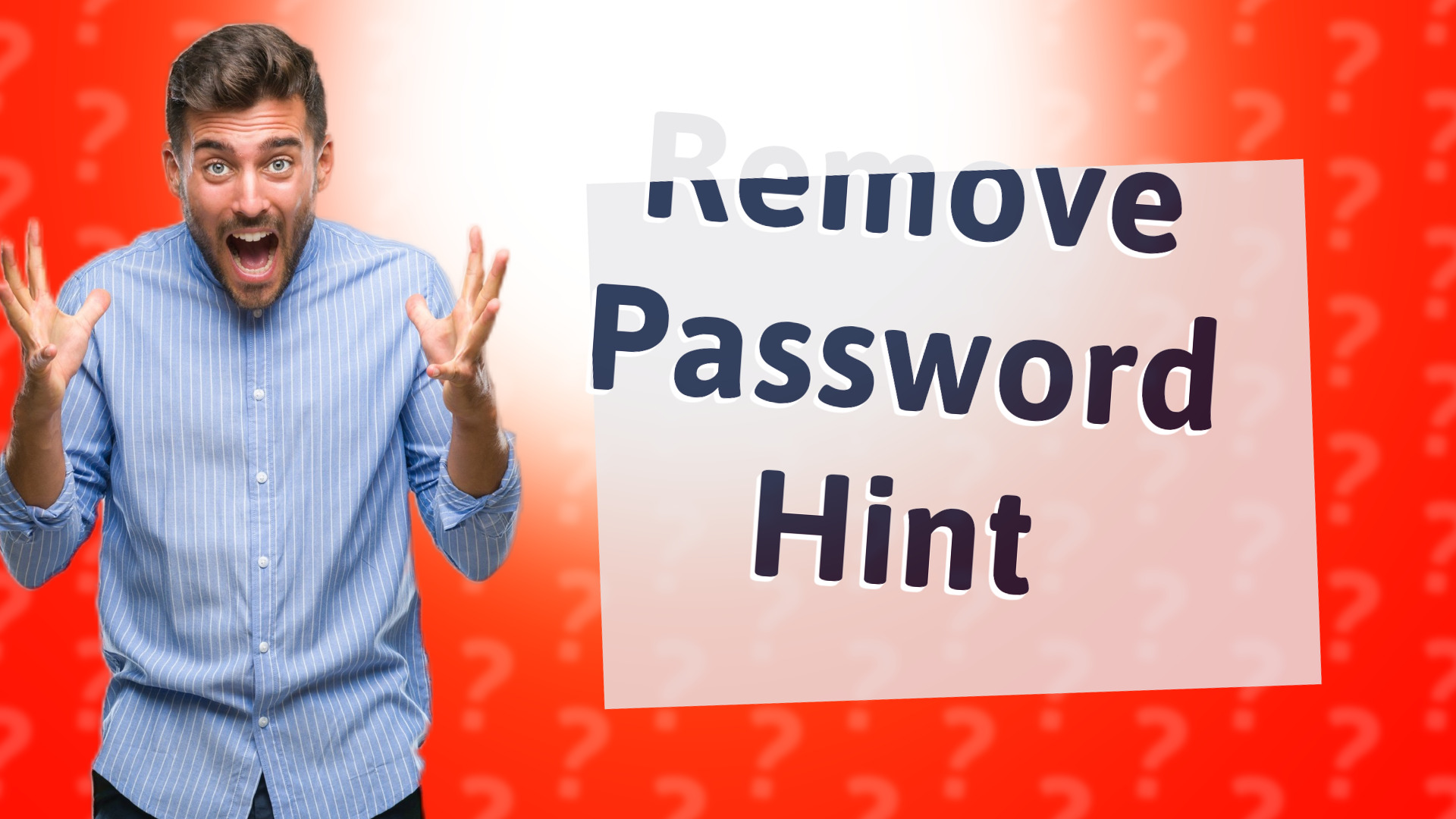 Remove Password Hint