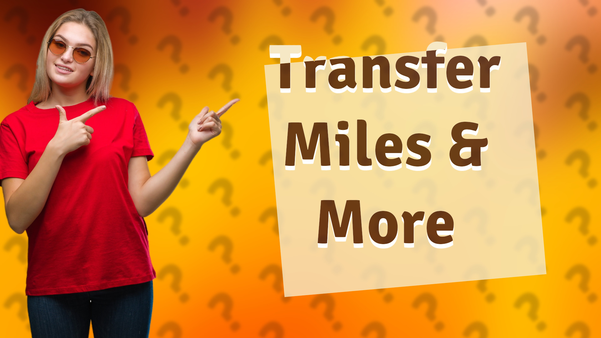 Transfer Miles & More