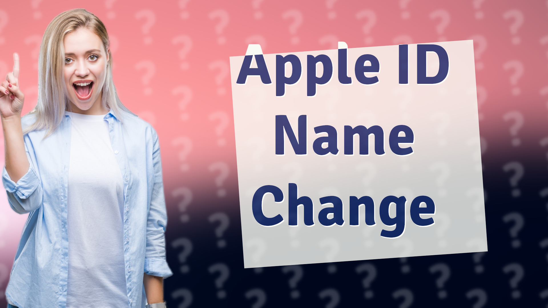 Apple ID Name Change