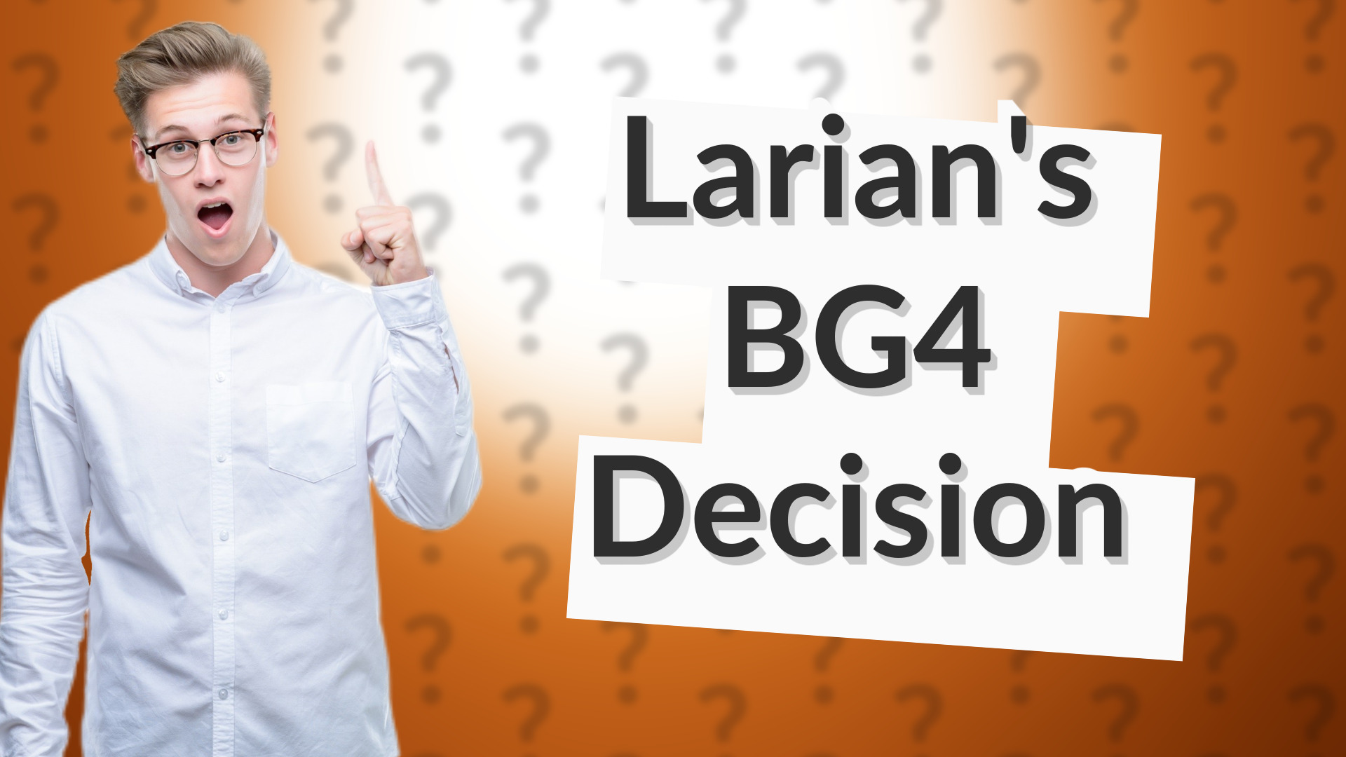 Larian's BG4 Decision