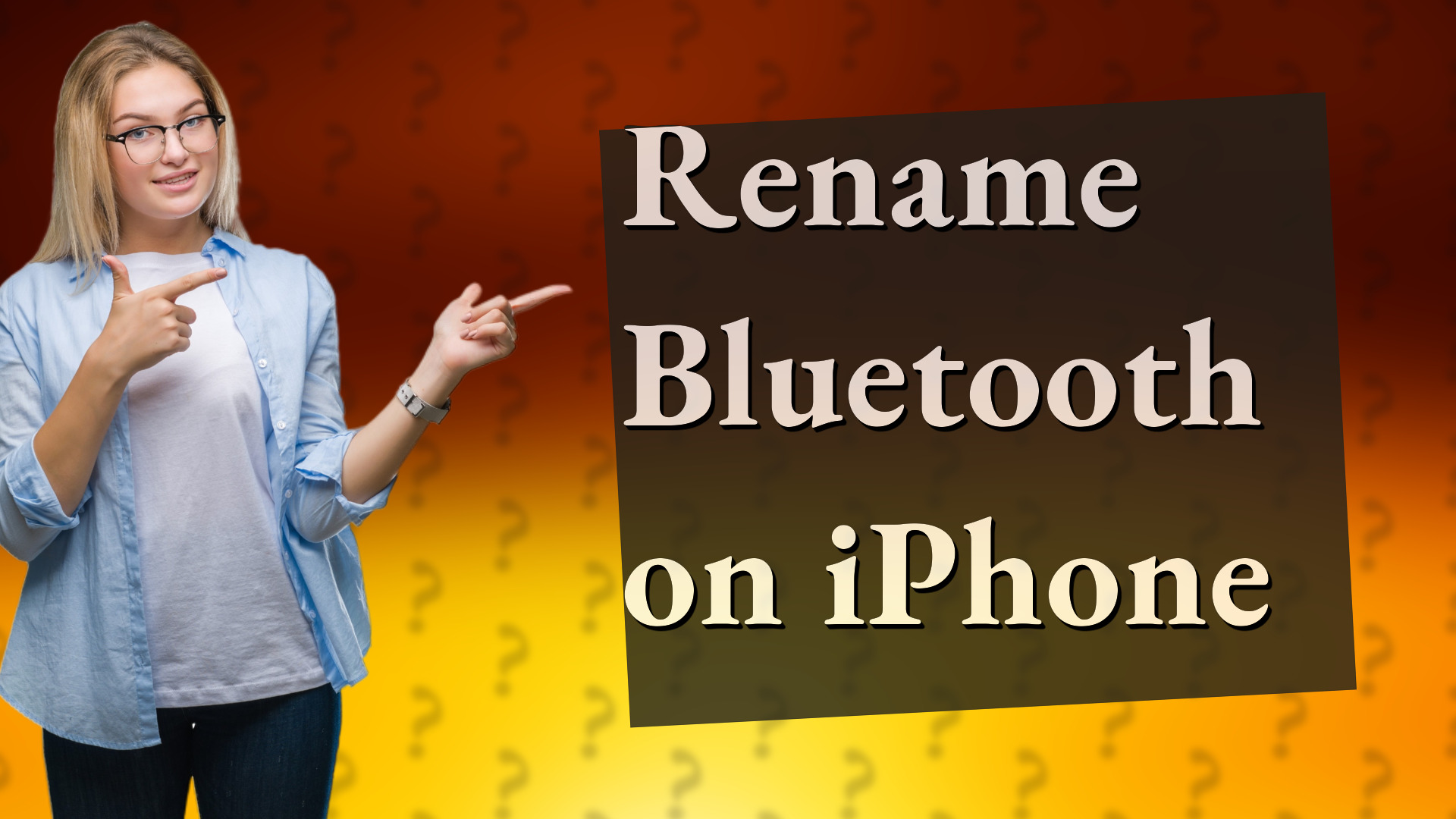 Rename Bluetooth on iPhone