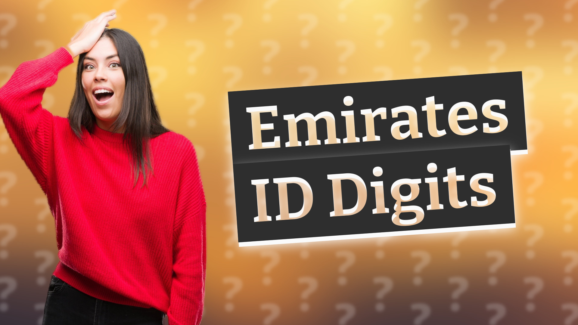 Emirates ID Digits