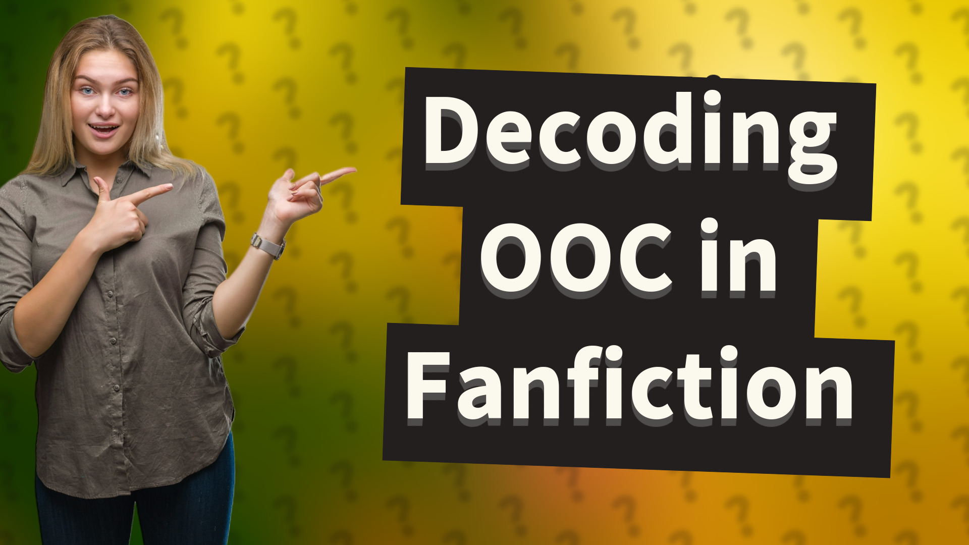 Decoding OOC in Fanfiction