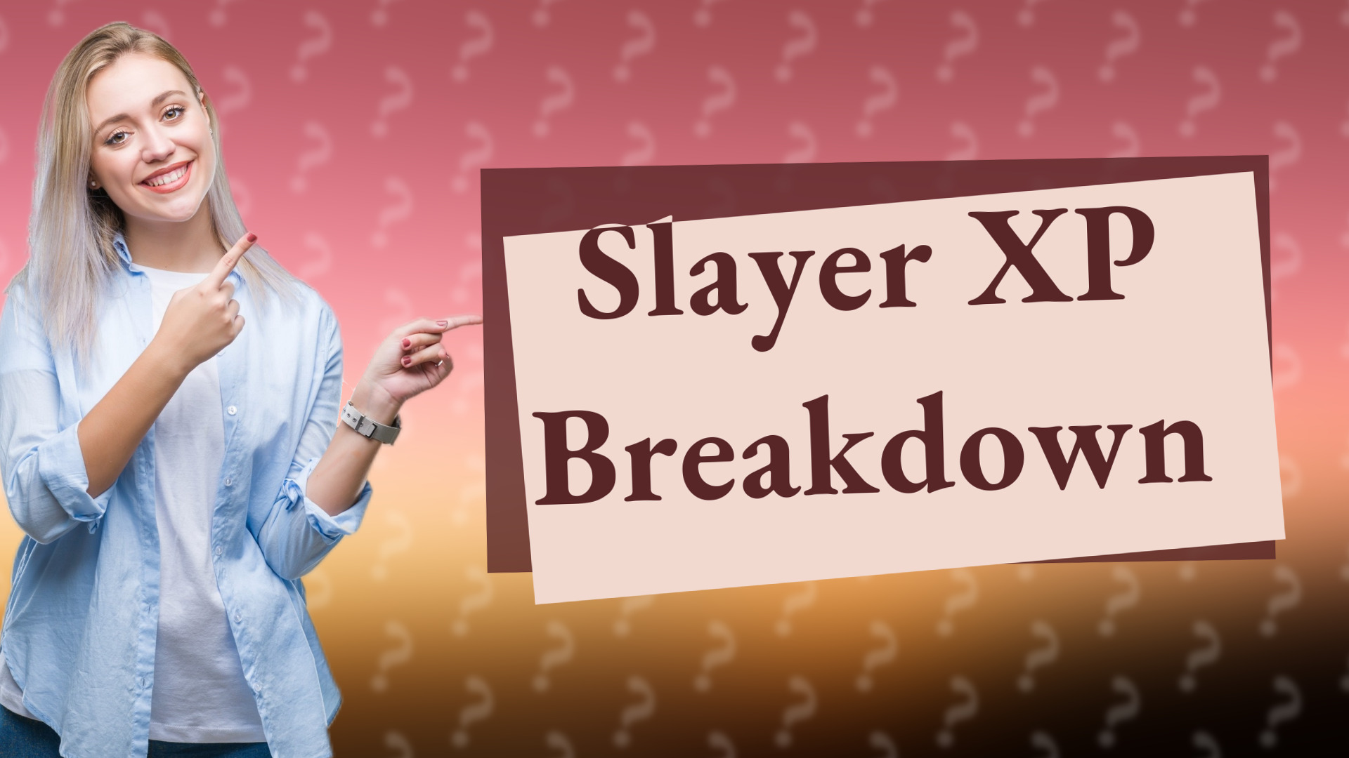 Slayer XP Breakdown