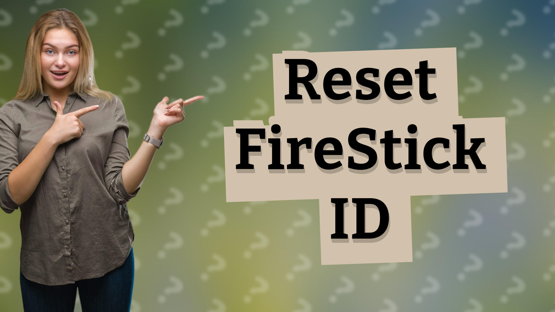 Reset FireStick ID