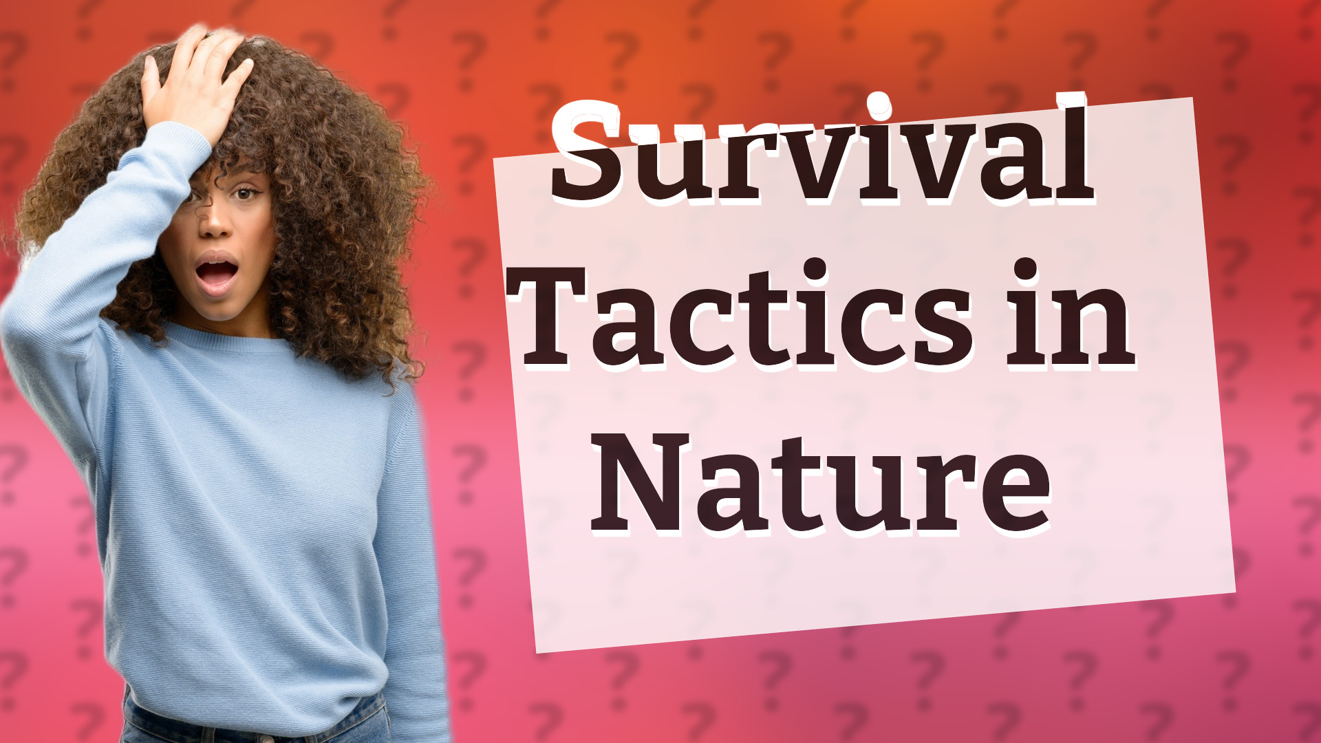 Survival Tactics in Nature
